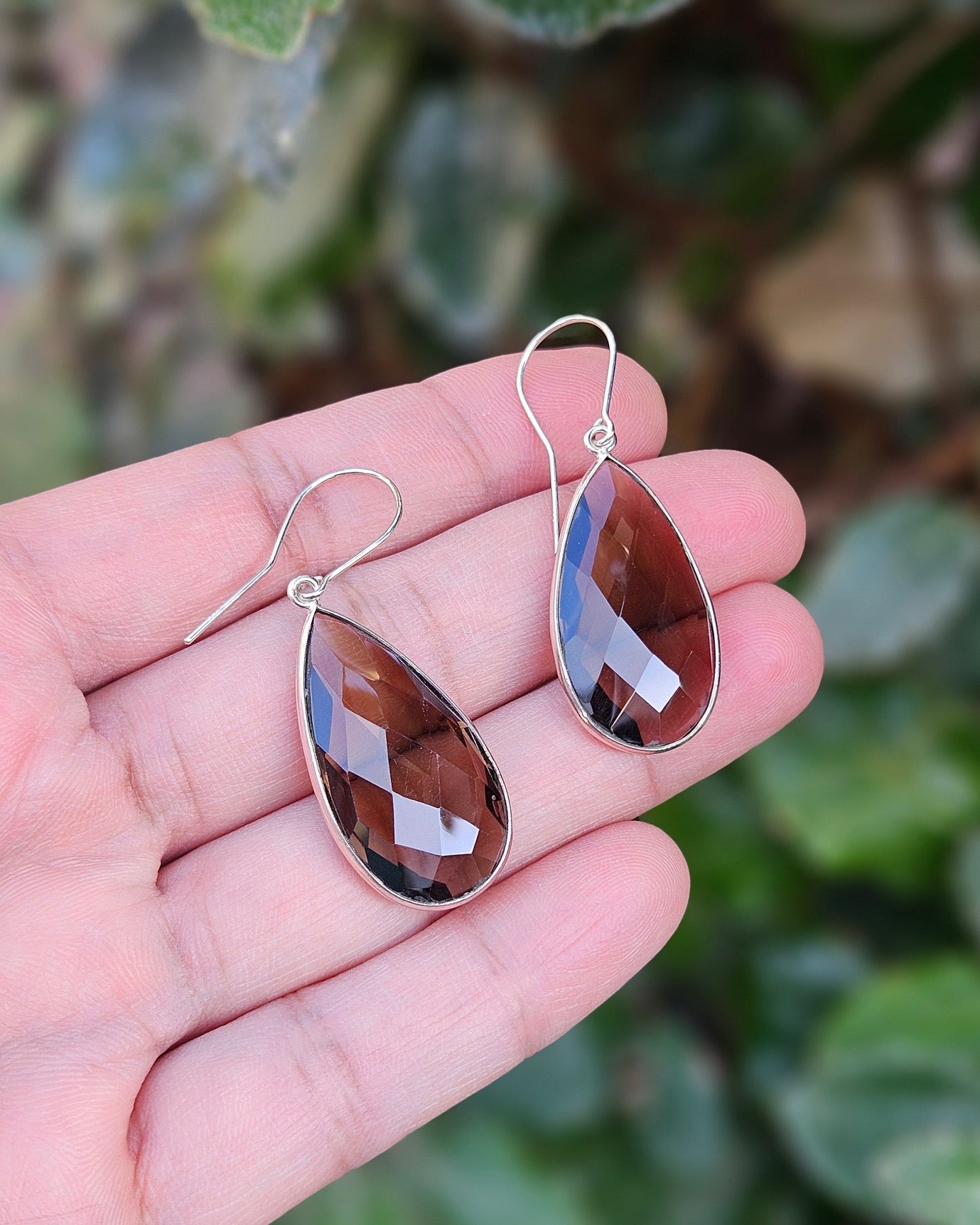 Rookkwarts Oorbellen Mahina