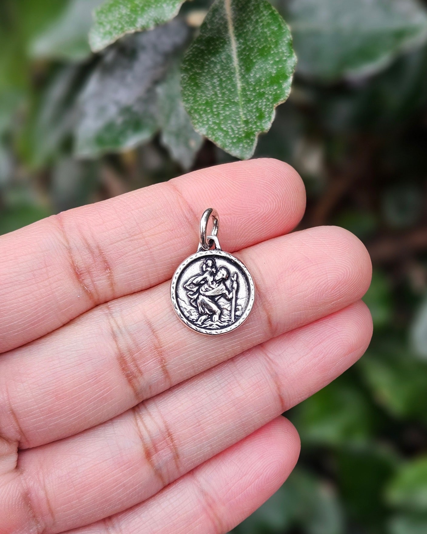 Saint Christopher Pendant Round