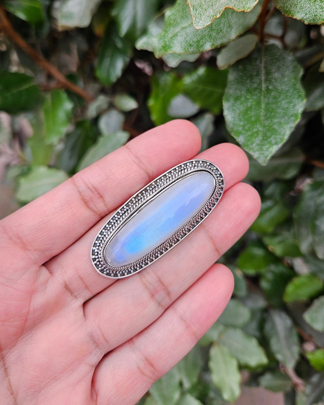 Maansteen Statement Ring