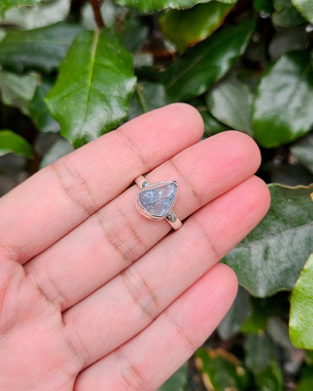 Raw Aquamarine Ring
