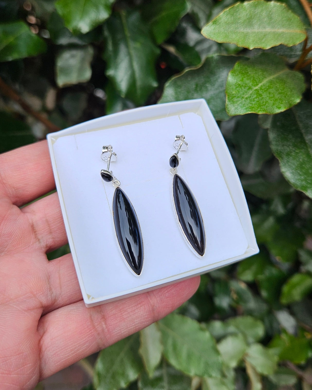 Onyx Oorbellen