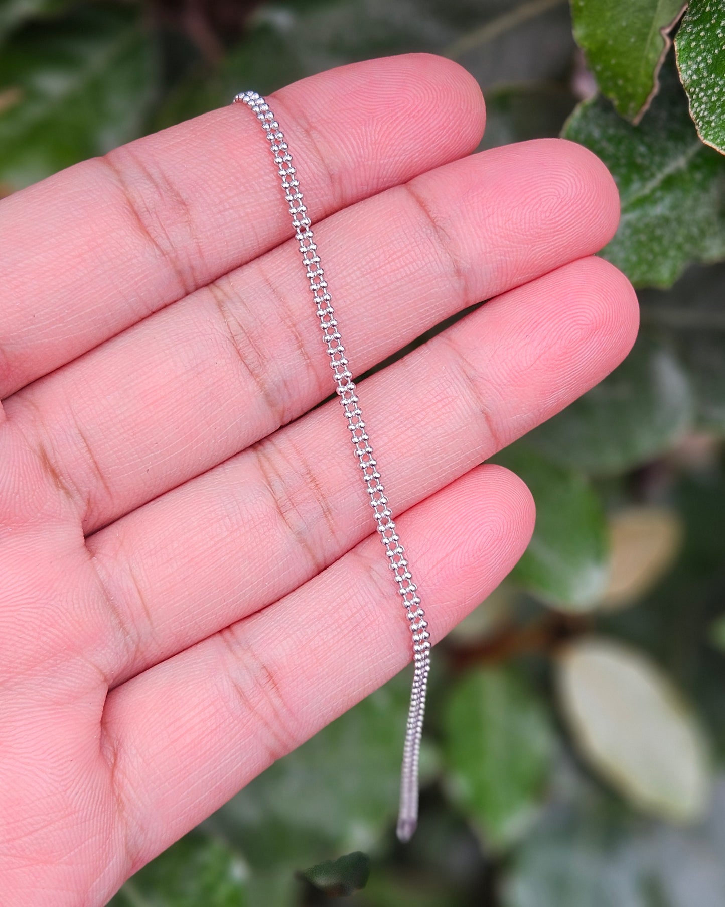 Gerhodineerd Zilveren Bolletjes Armband Dotti