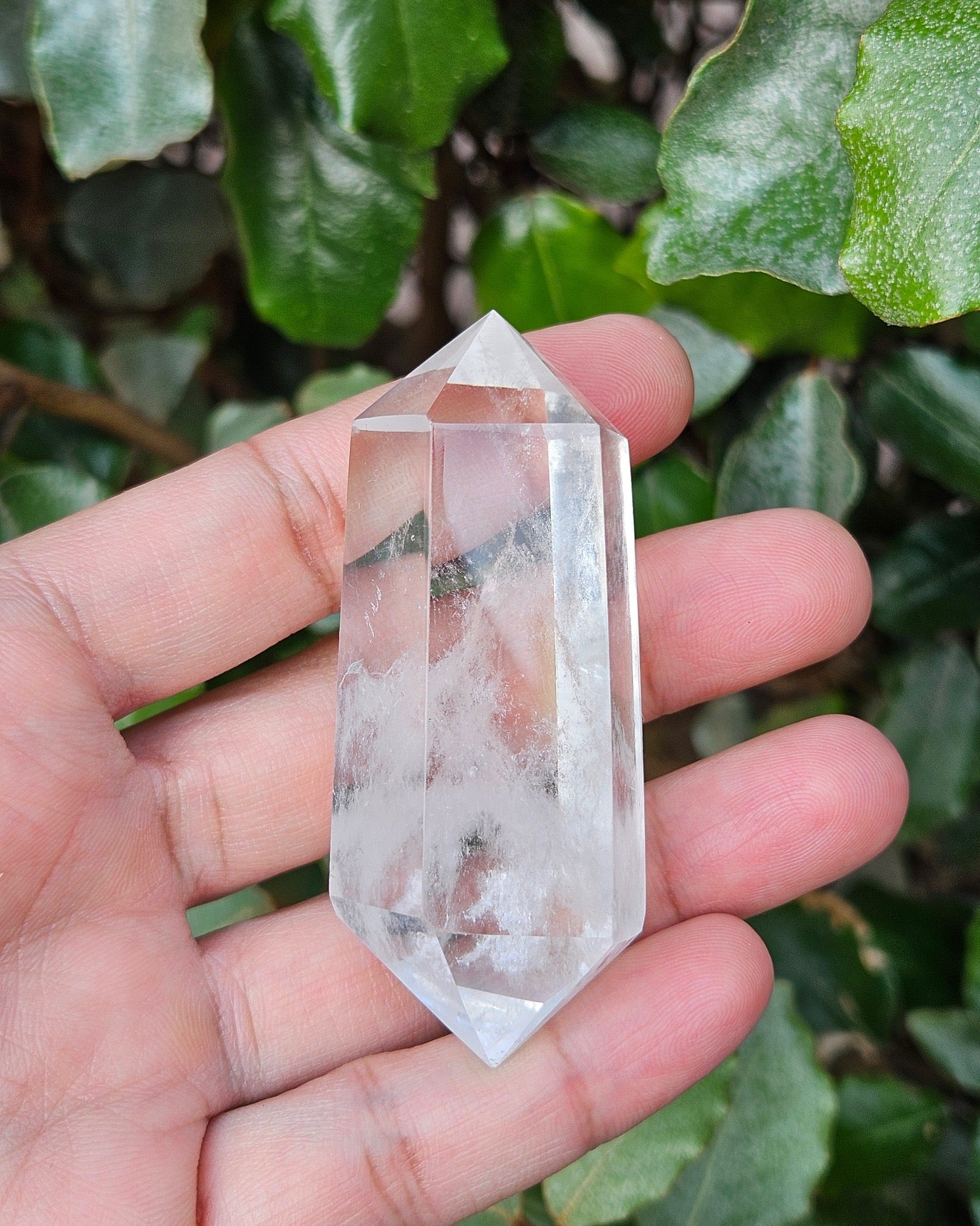 Rock Crystal Polished Double Terminated