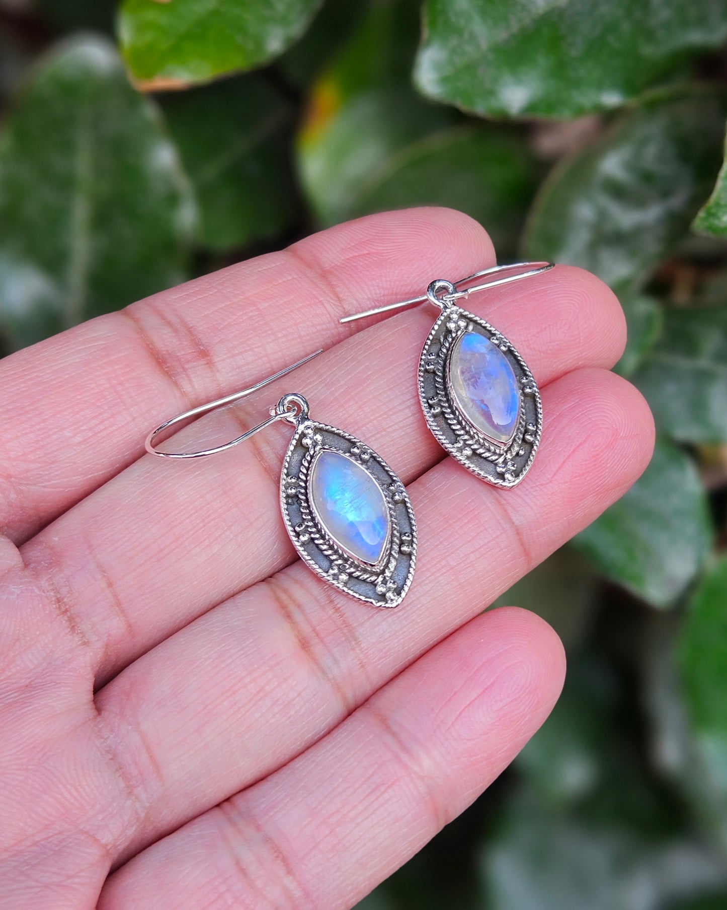 Moonstone Earrings Femme