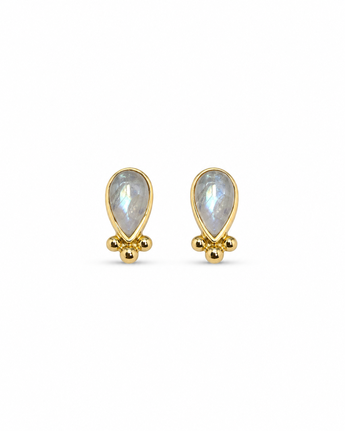 Moonstone Stud Earrings Chandra