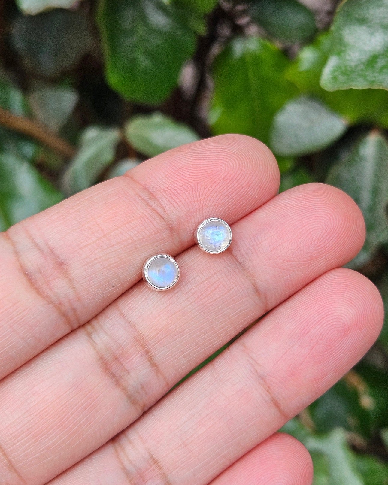 Moonstone Stud Earrings Imani