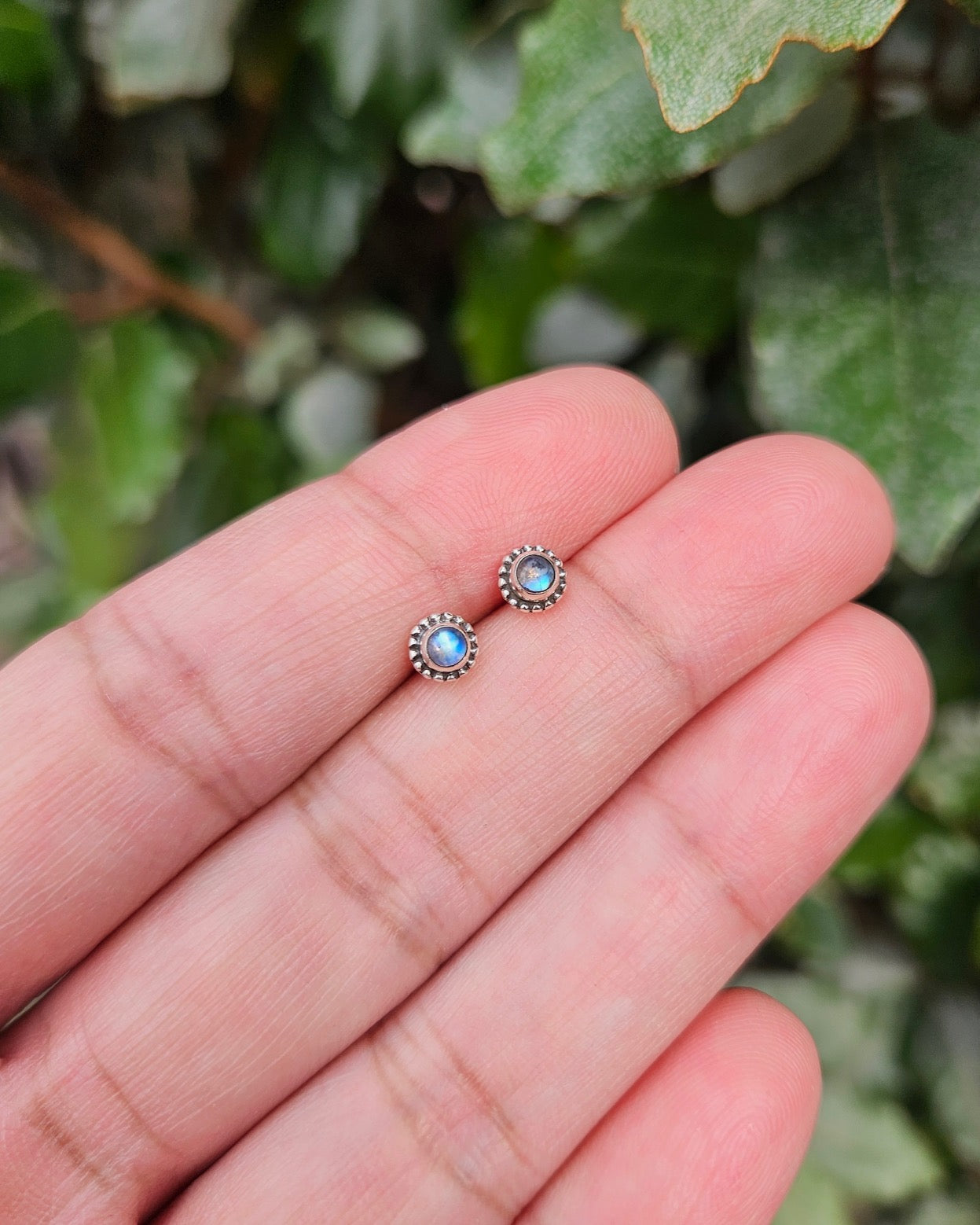 Labradorite Stud Earrings