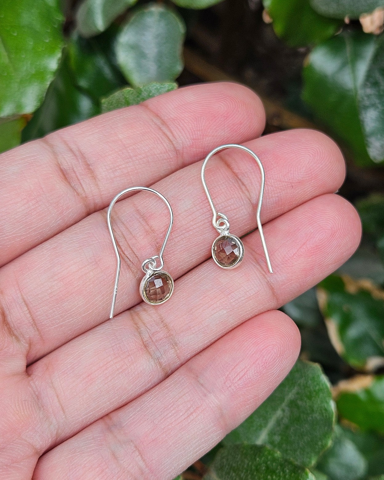 Smoky Quartz Earrings Anika