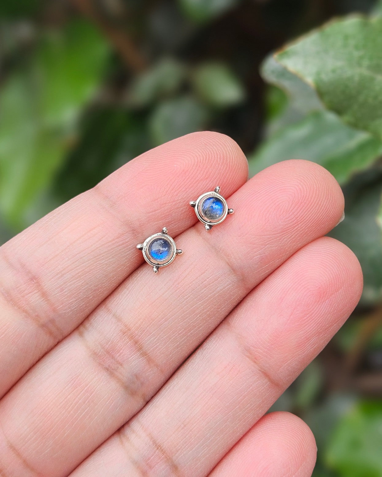 Labradorite Stud Earrings Ebba