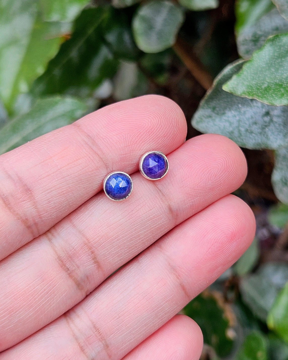 Lapis Lazuli Stud Earrings