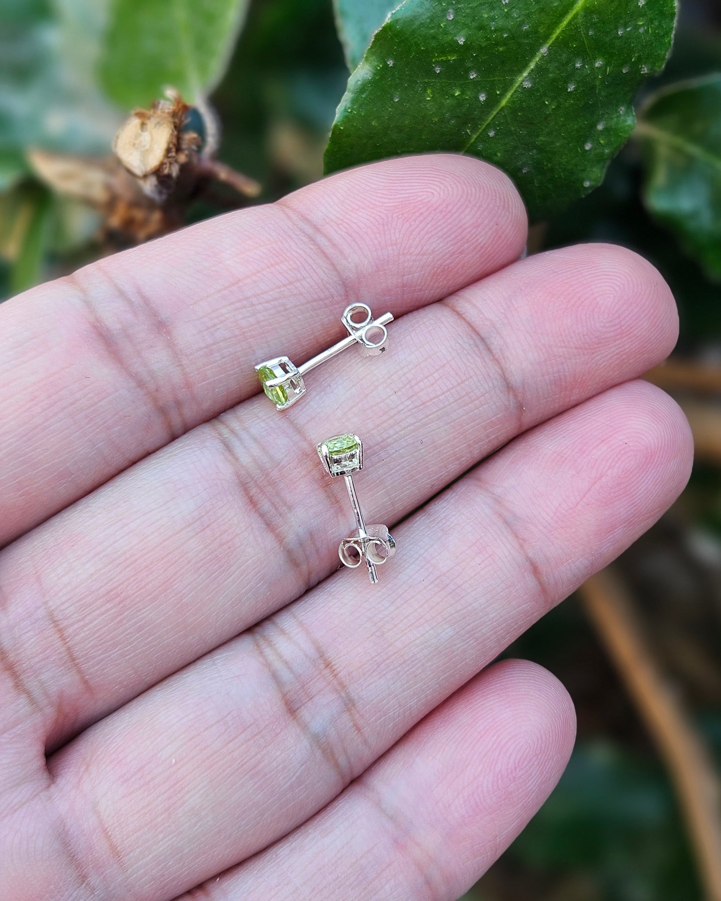 Peridot Stud Earrings Aria
