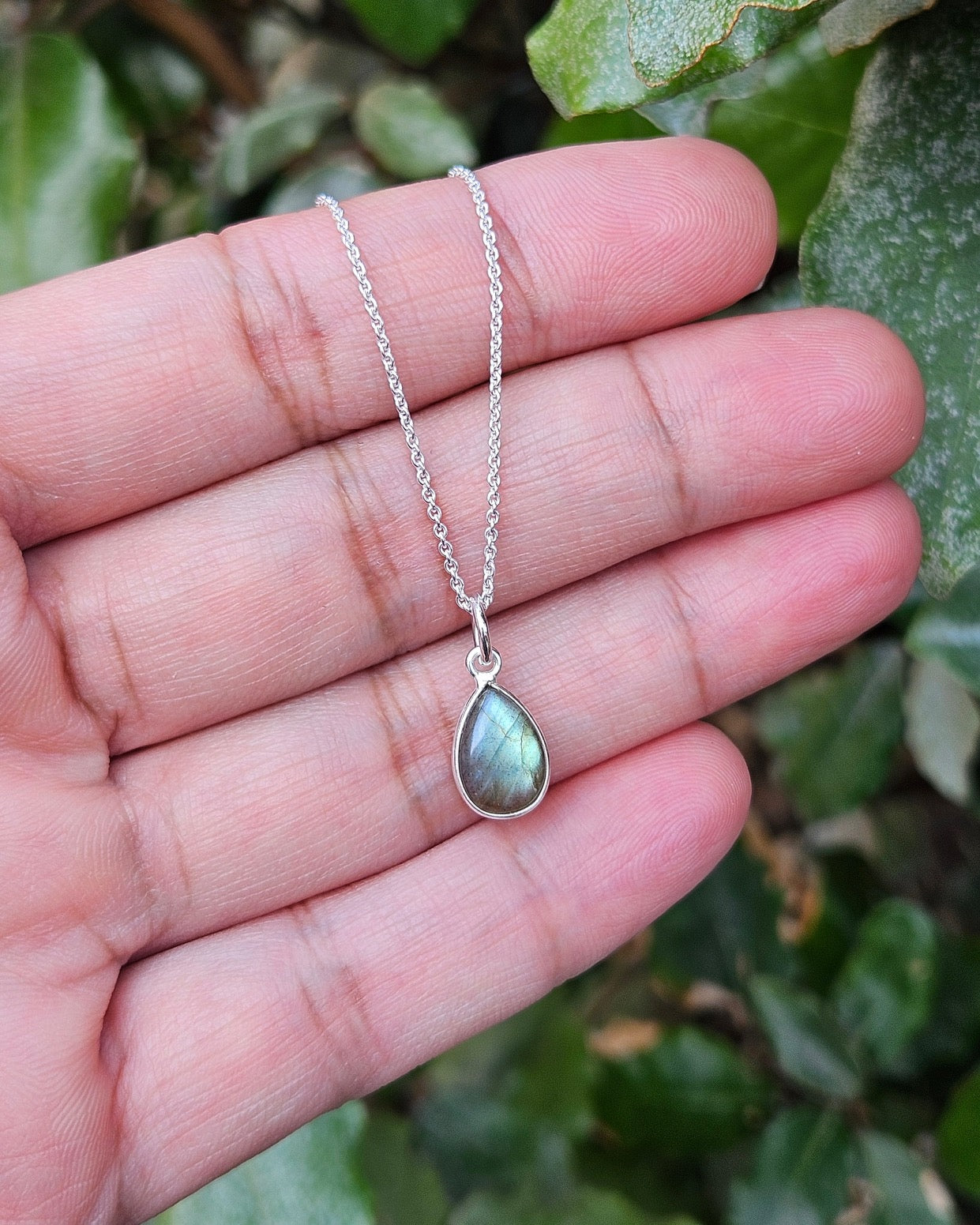 Labradoriet (Groene Gloed) Ketting