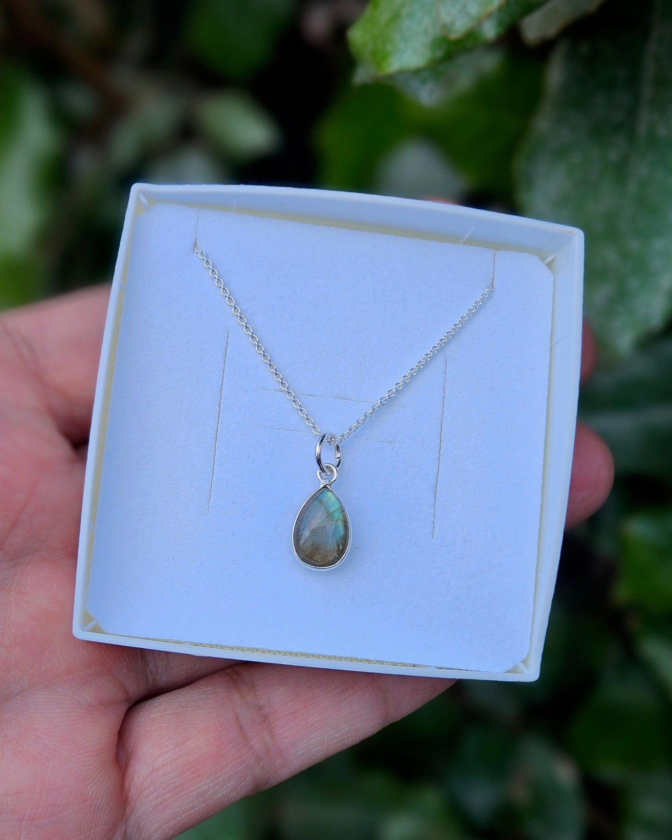 Labradoriet (Groene Gloed) Ketting