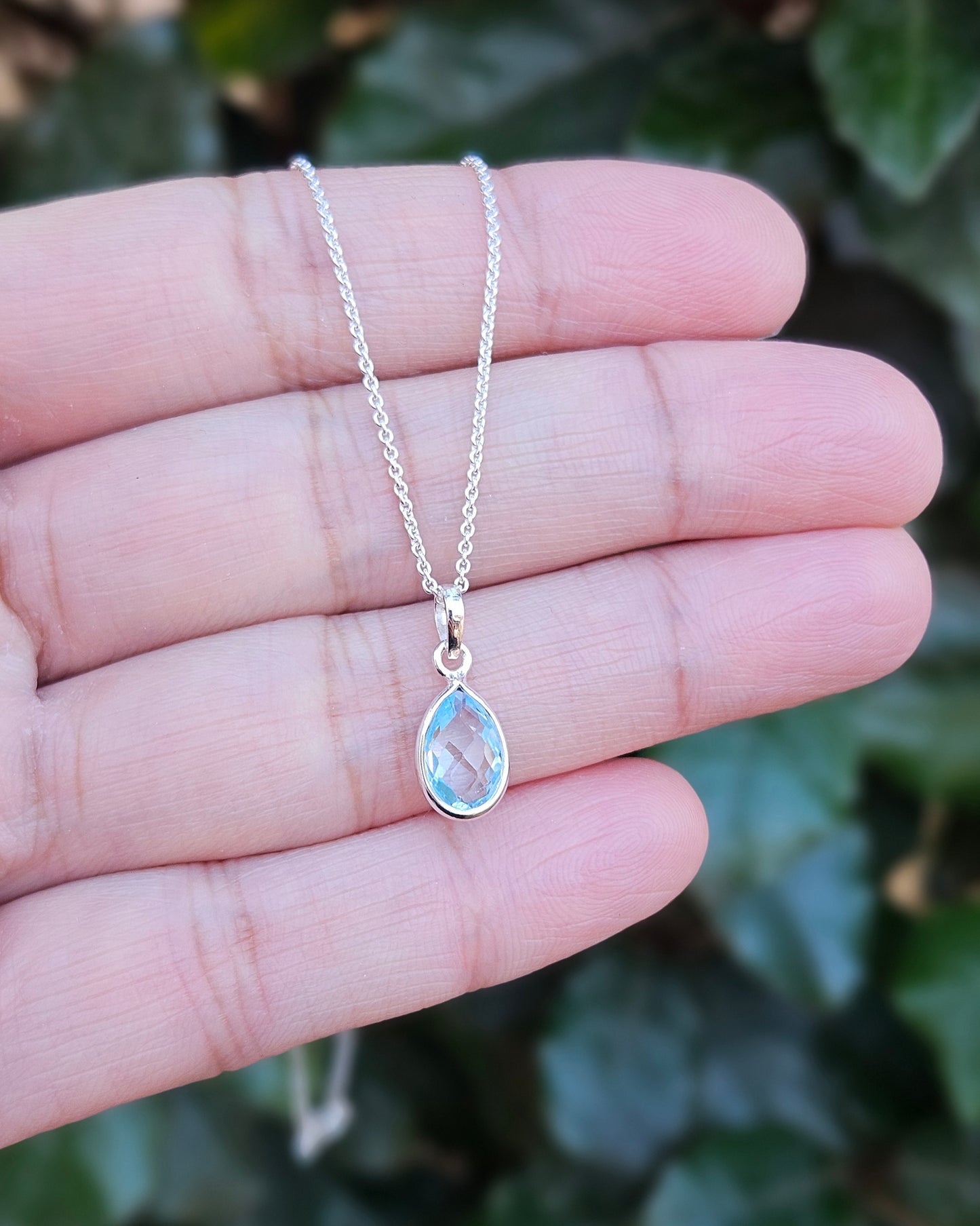 Blauw Topaas Ketting Sumire