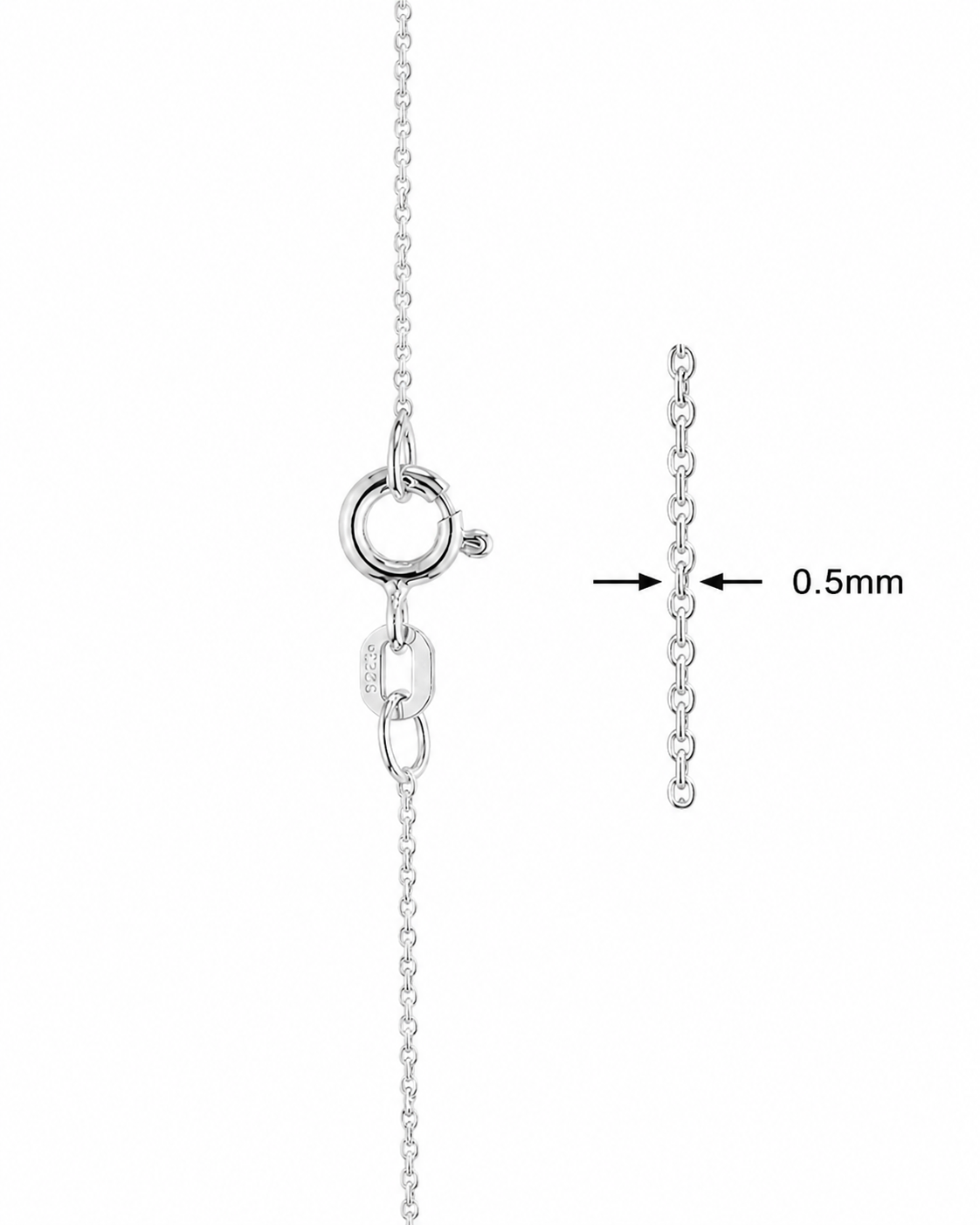 Zilveren Anker Ketting - 42cm - 45cm - 50cm