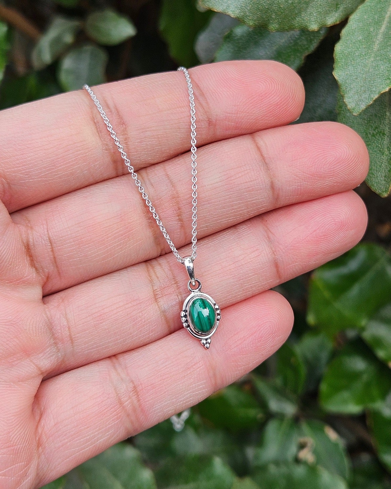 Malachiet Ketting Iris