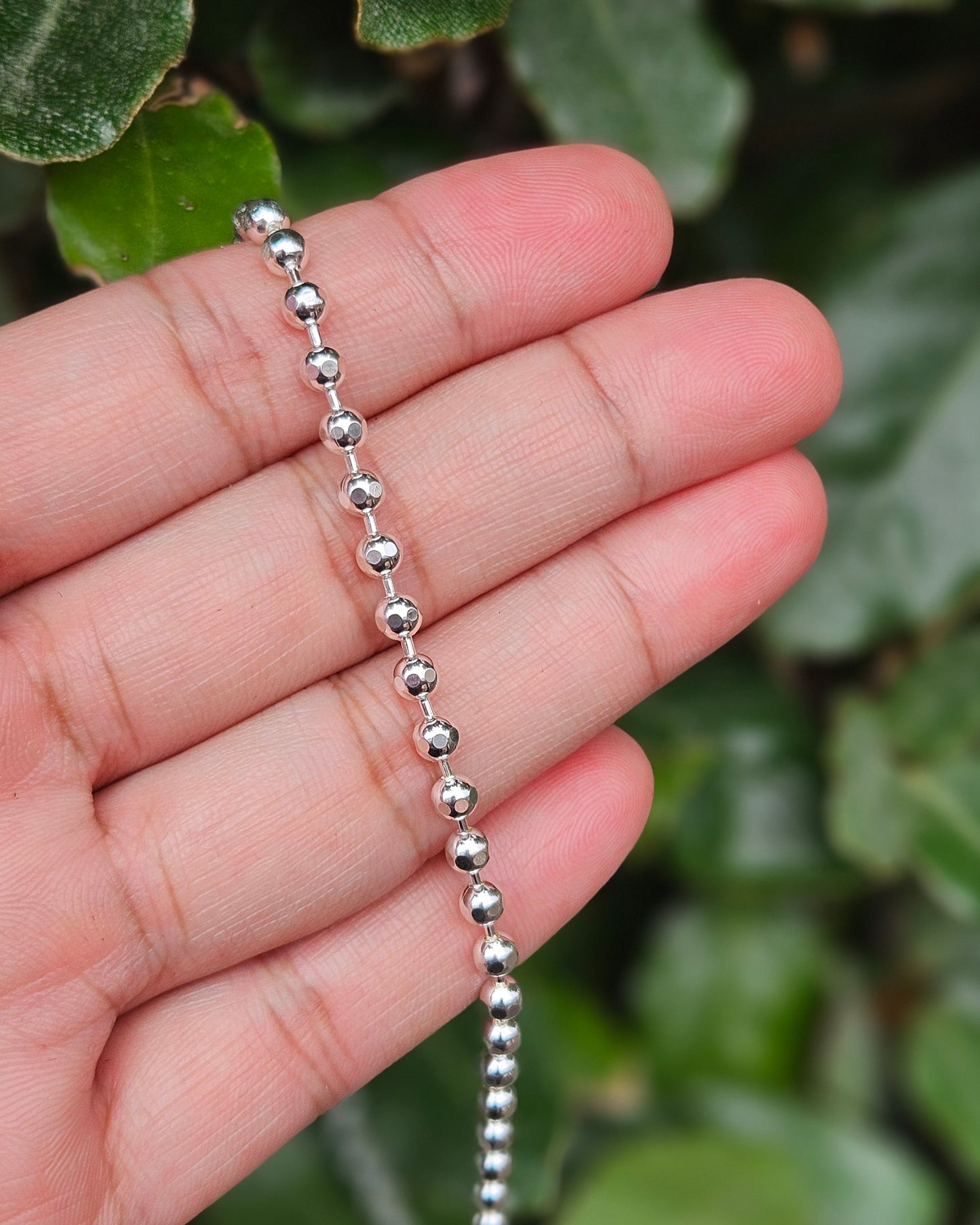 Zilveren Bolletjes ketting Kenza