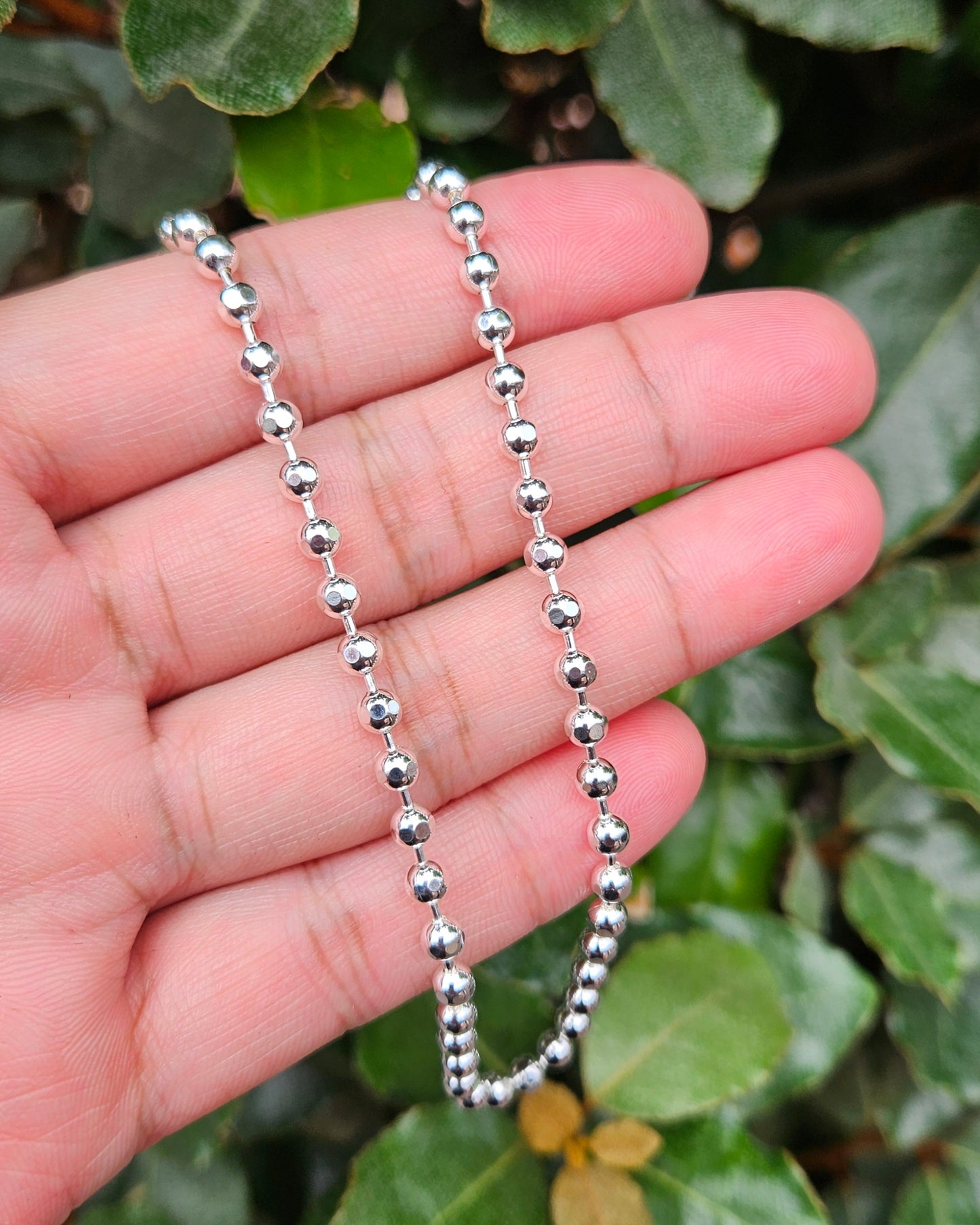 Zilveren Bolletjes ketting Kenza