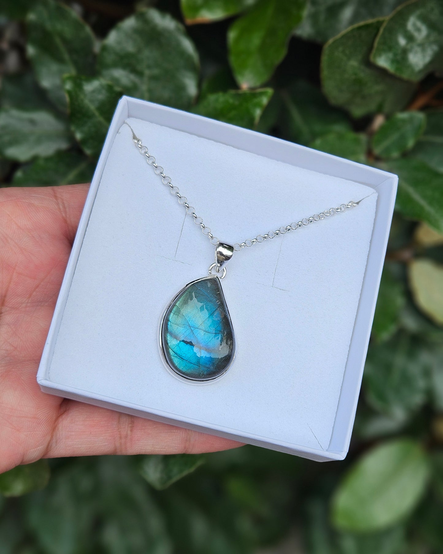 Labradoriet Ketting Luminea