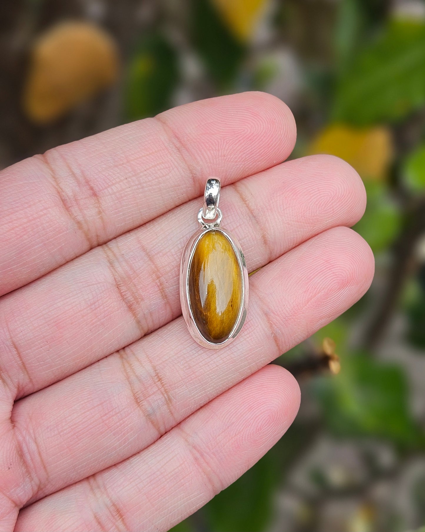 Tiger Eye Pendant Vishnu
