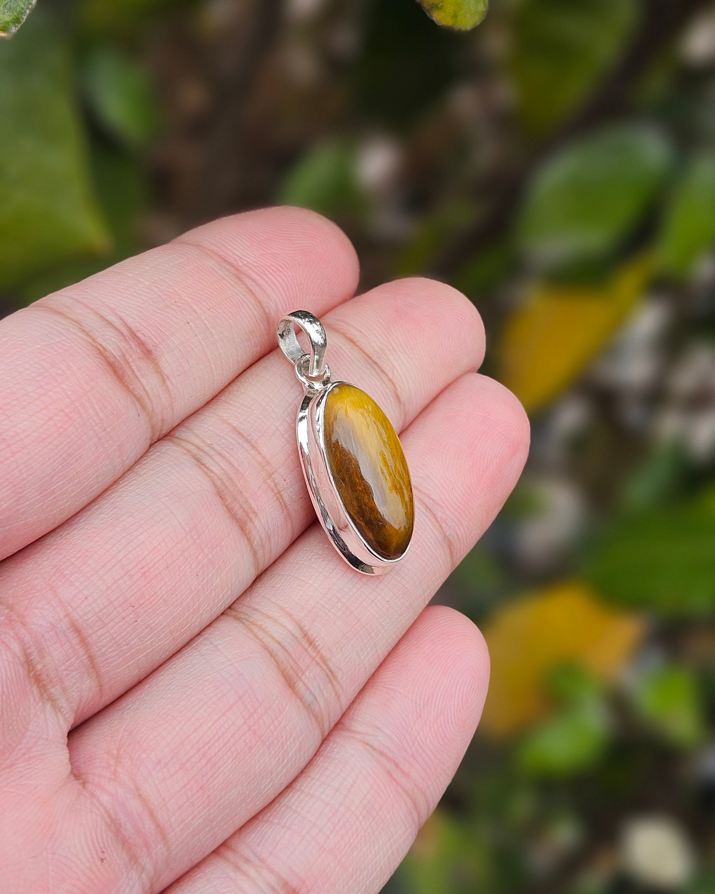 Tiger Eye Pendant Vishnu