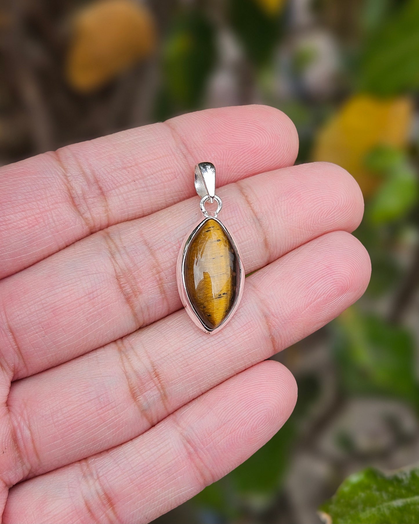 Tiger Eye Pendant Lark