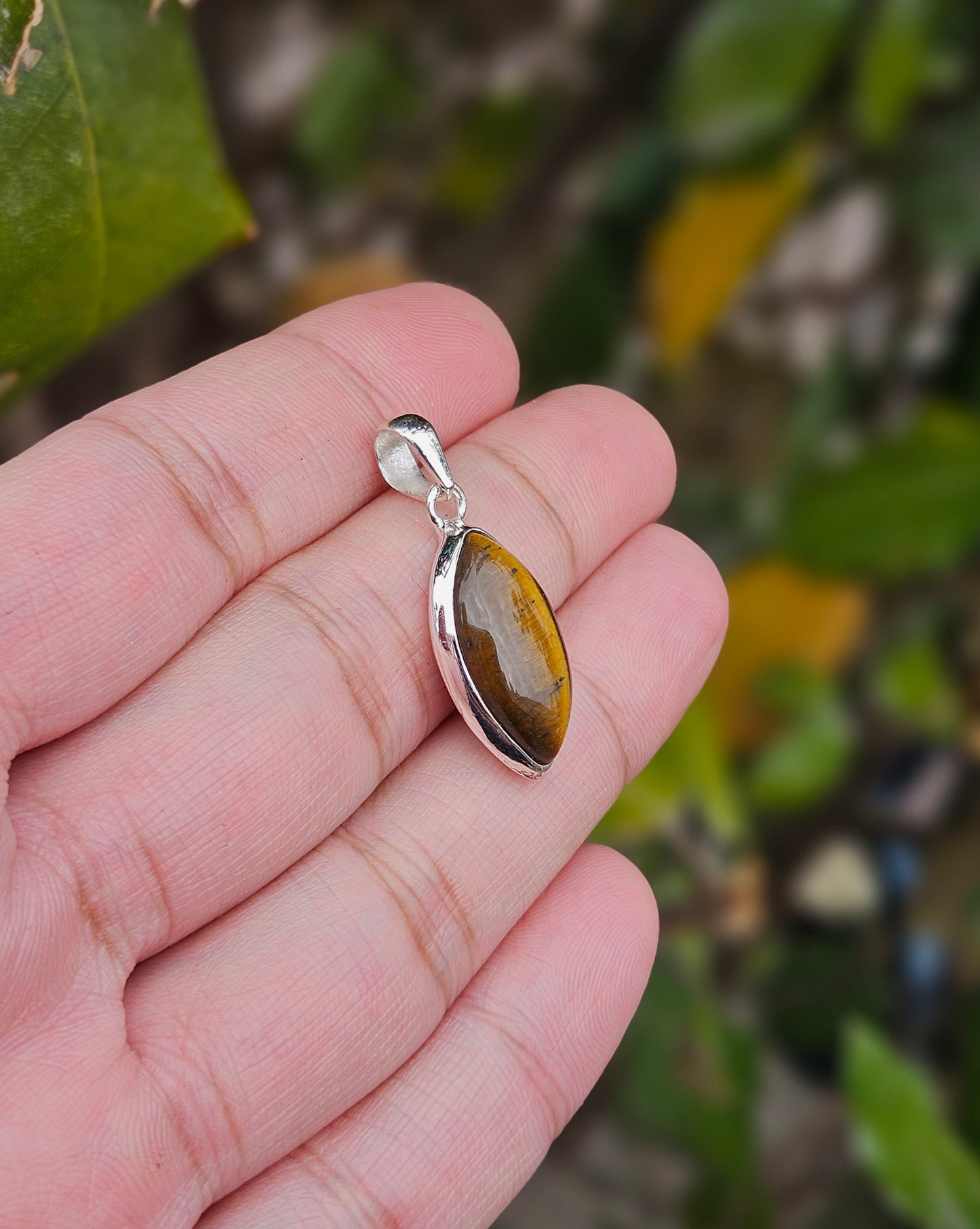 Tiger Eye Pendant Lark