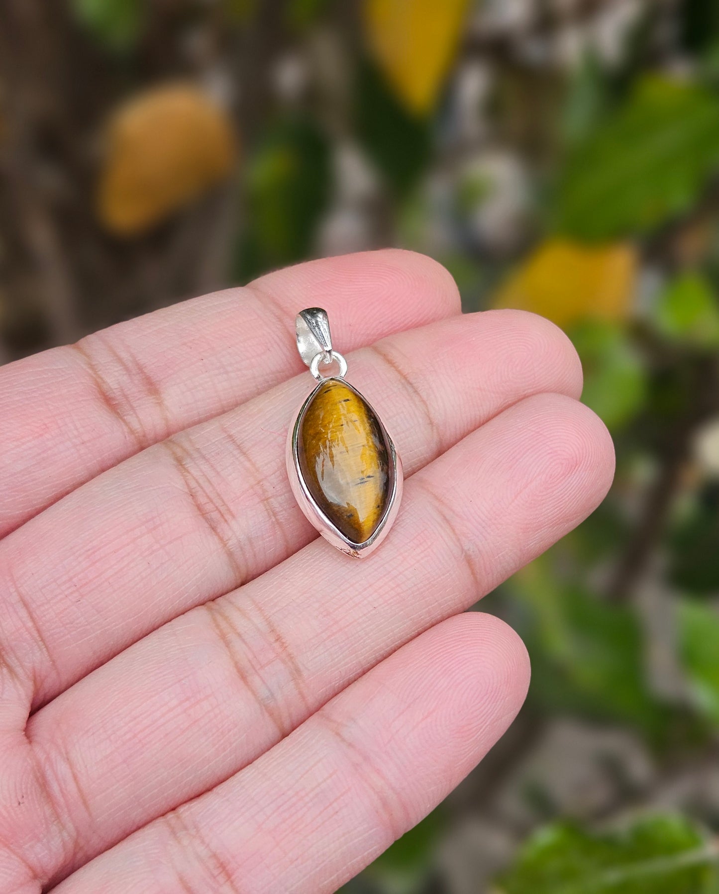 Tiger Eye Pendant Lark