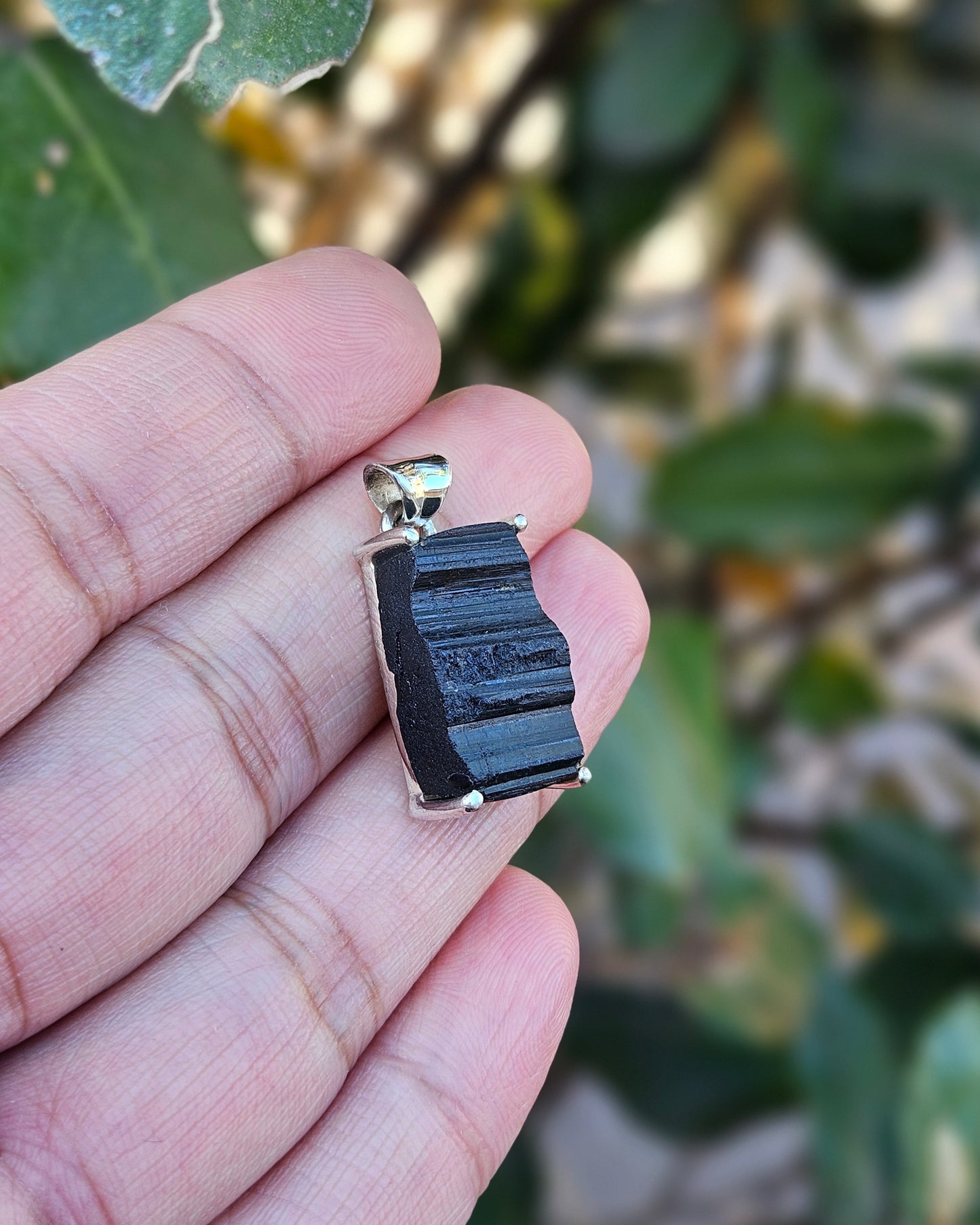Black Tourmaline Pendant Triton