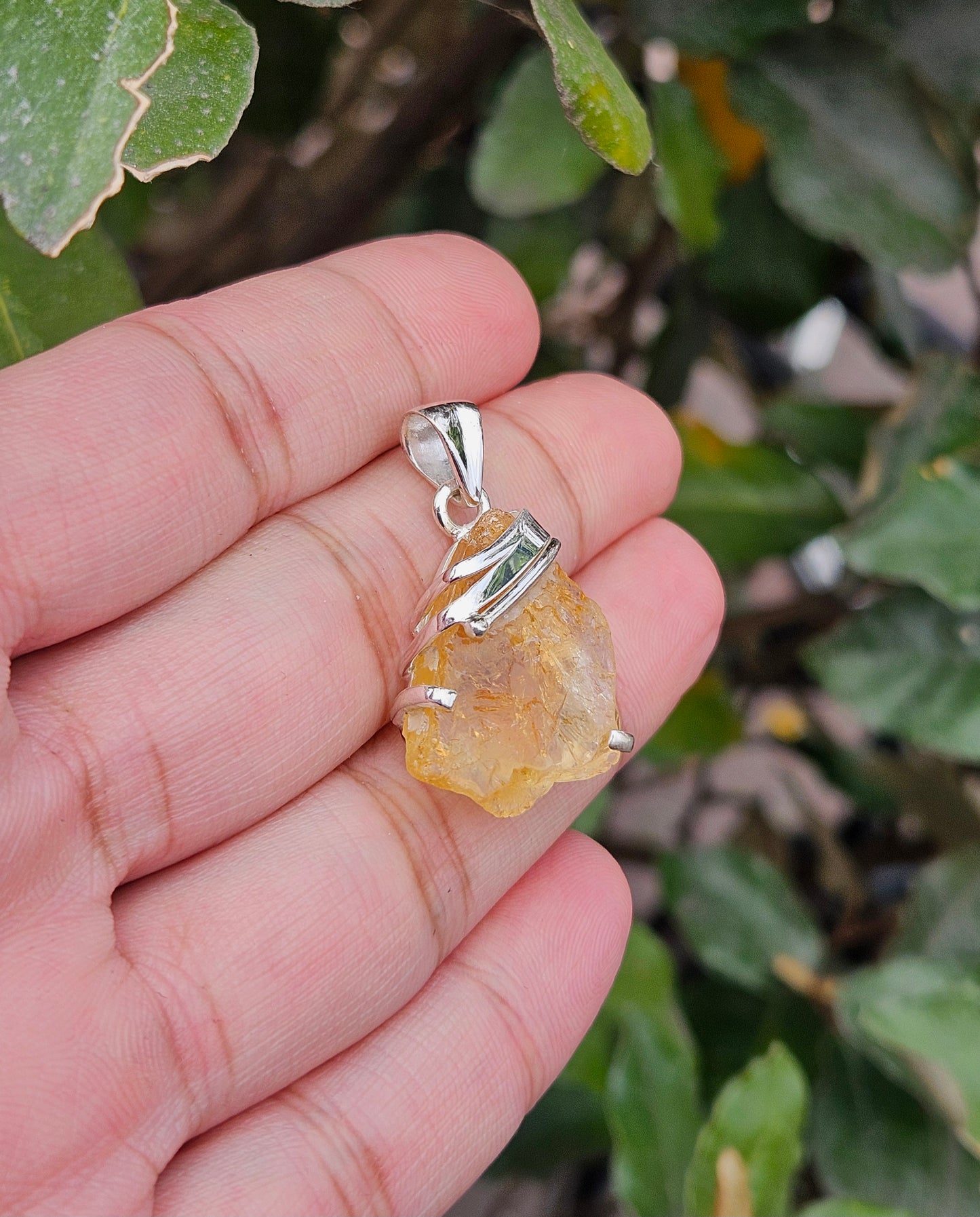 Raw Citrine Pendant Elijah
