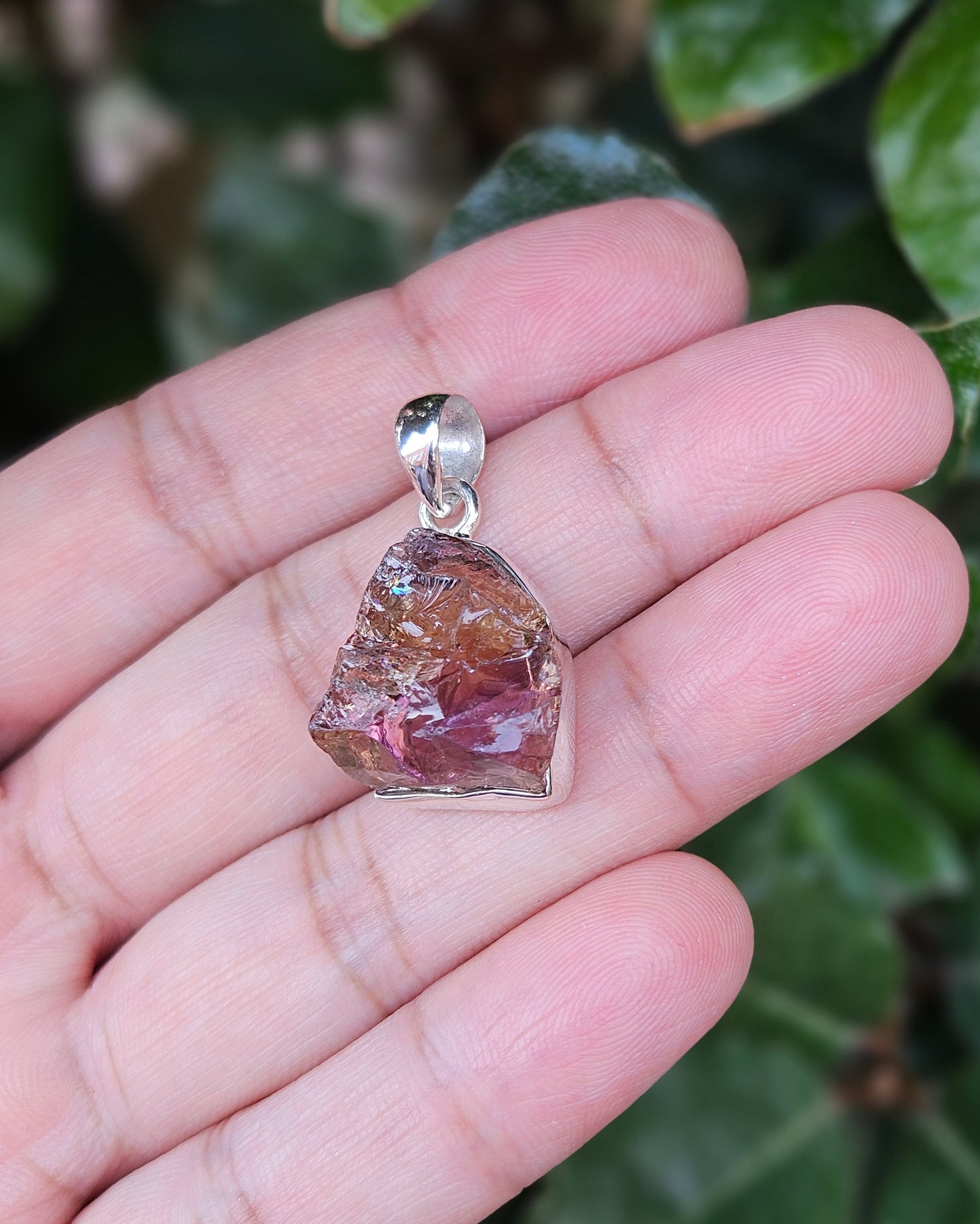 Ruwe Ametrine Hanger Dualité