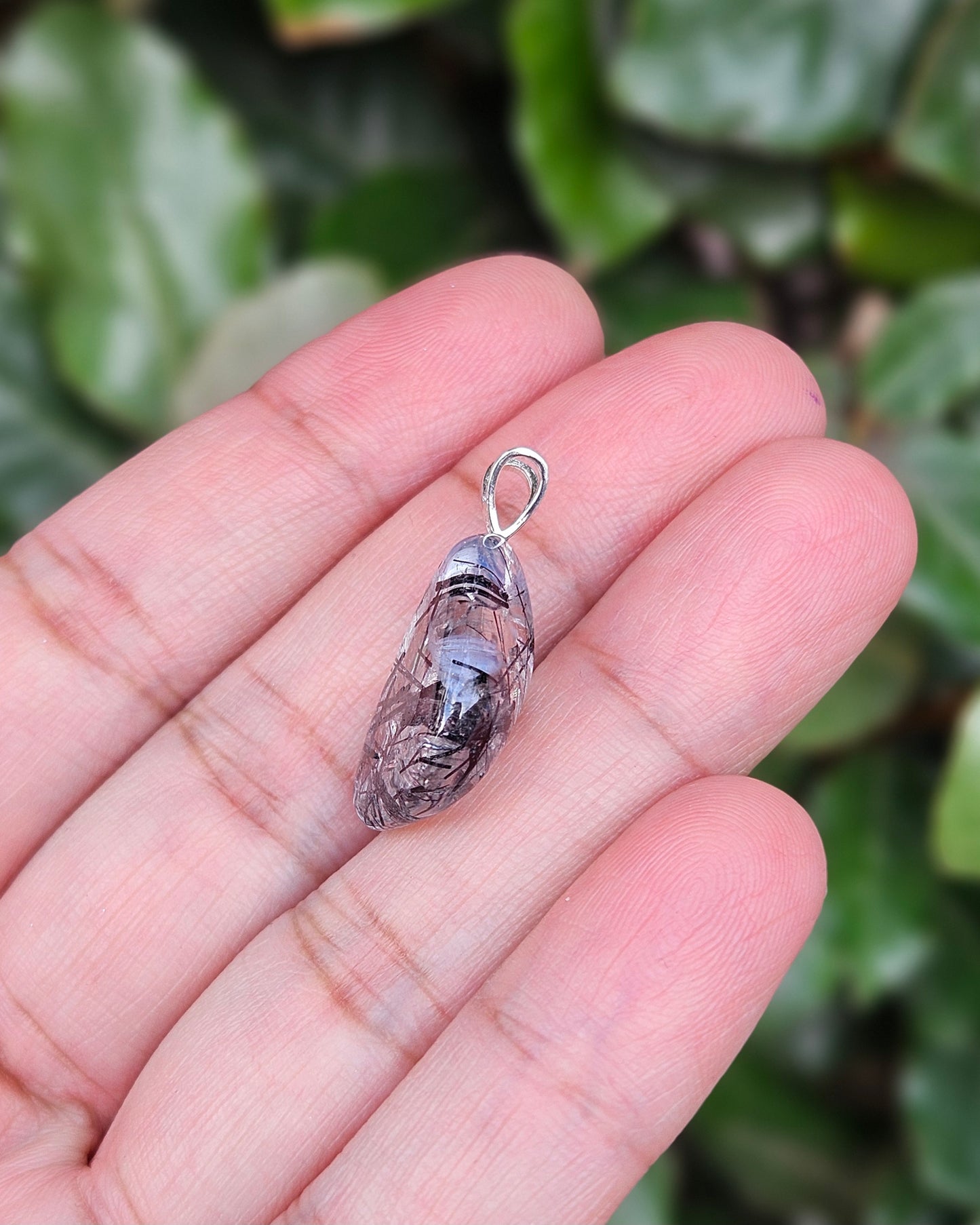 Freeform Rutilated Quartz Pendant Yuki