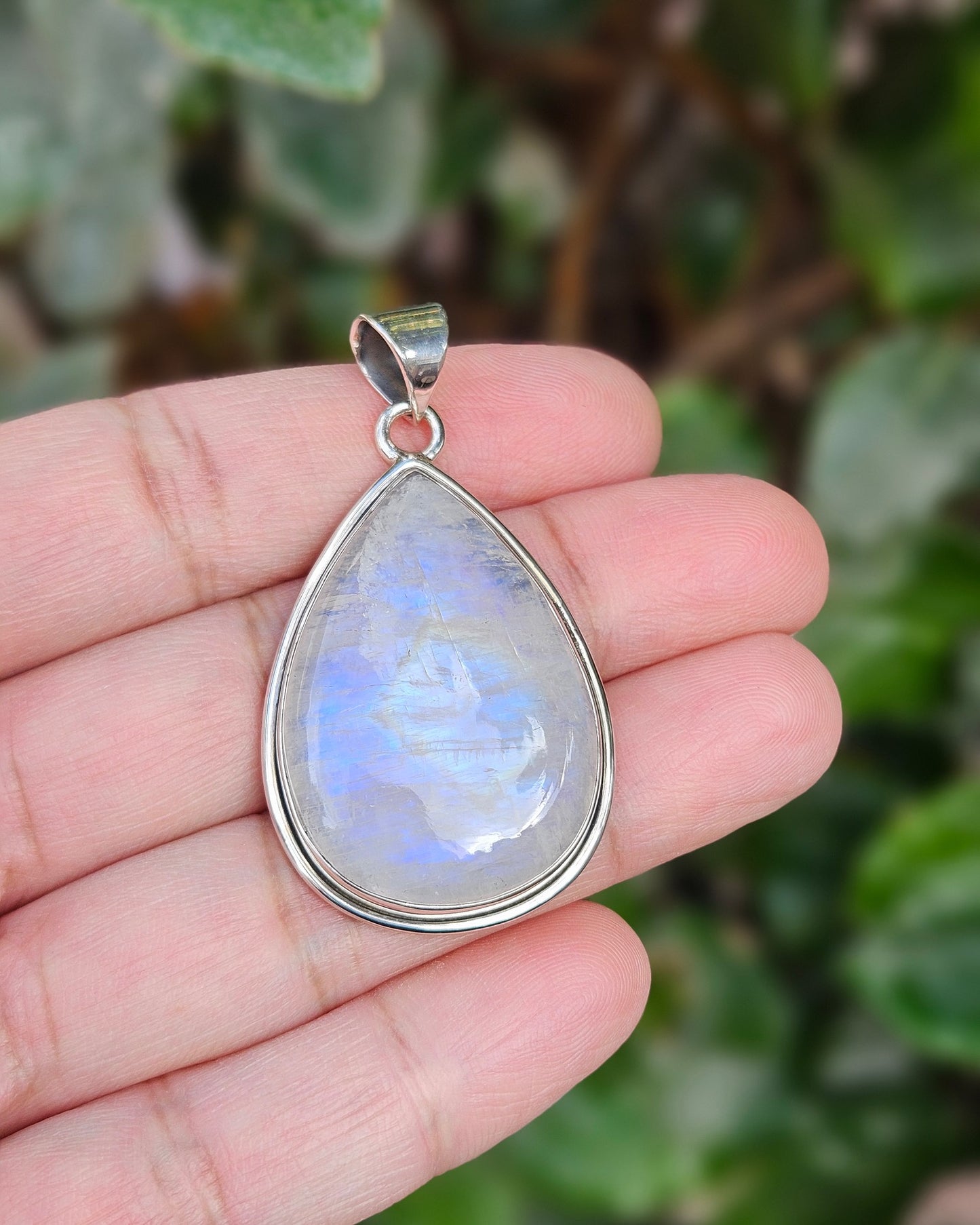 925 Silver Moonstone Pendant Duaa