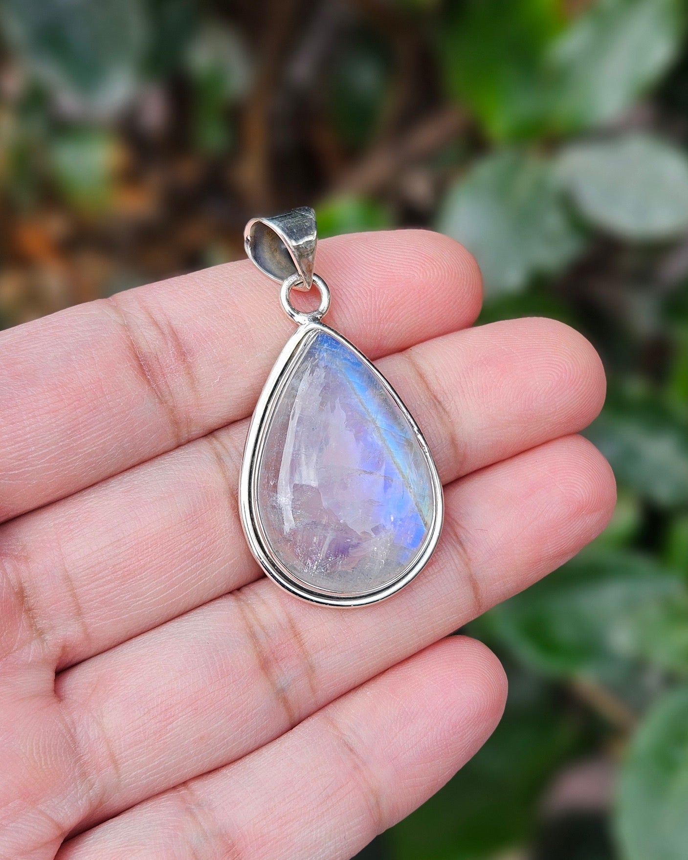 Moonstone and Silver Pendant Erlinda