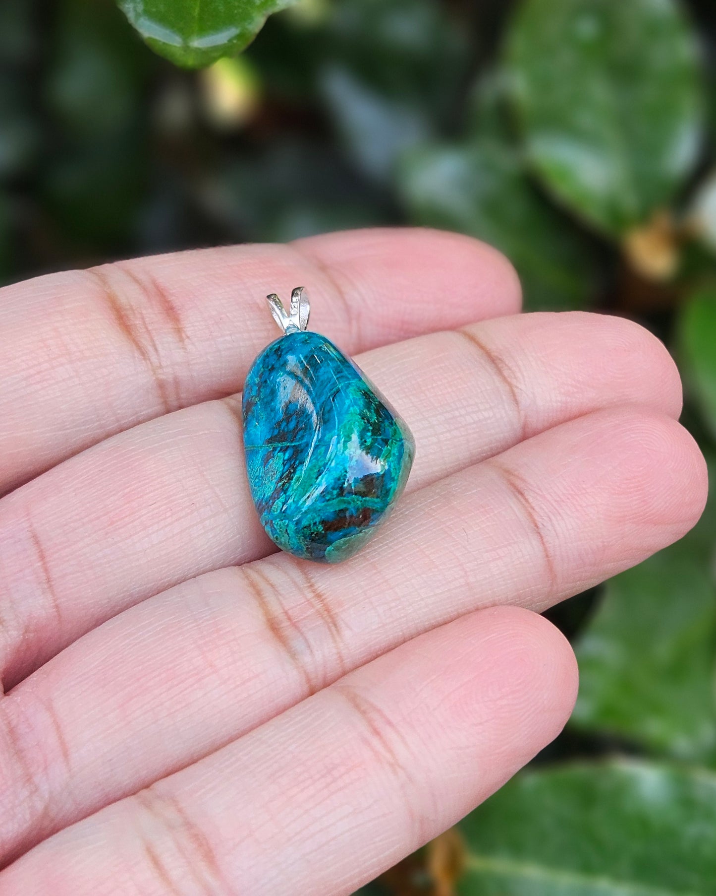 Chrysocolla Pendant Sachi