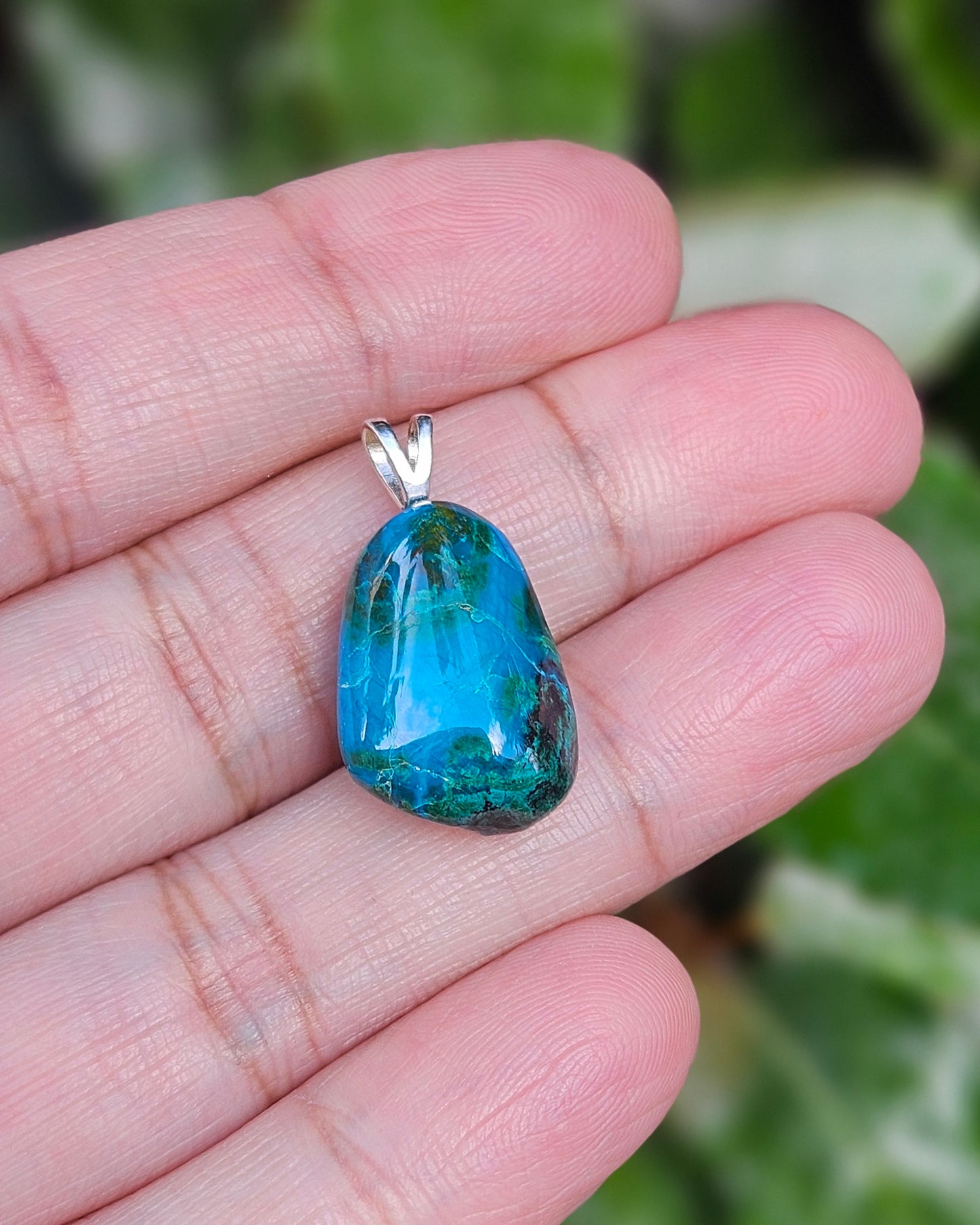Freeform Chrysocolla Pendant Djarro