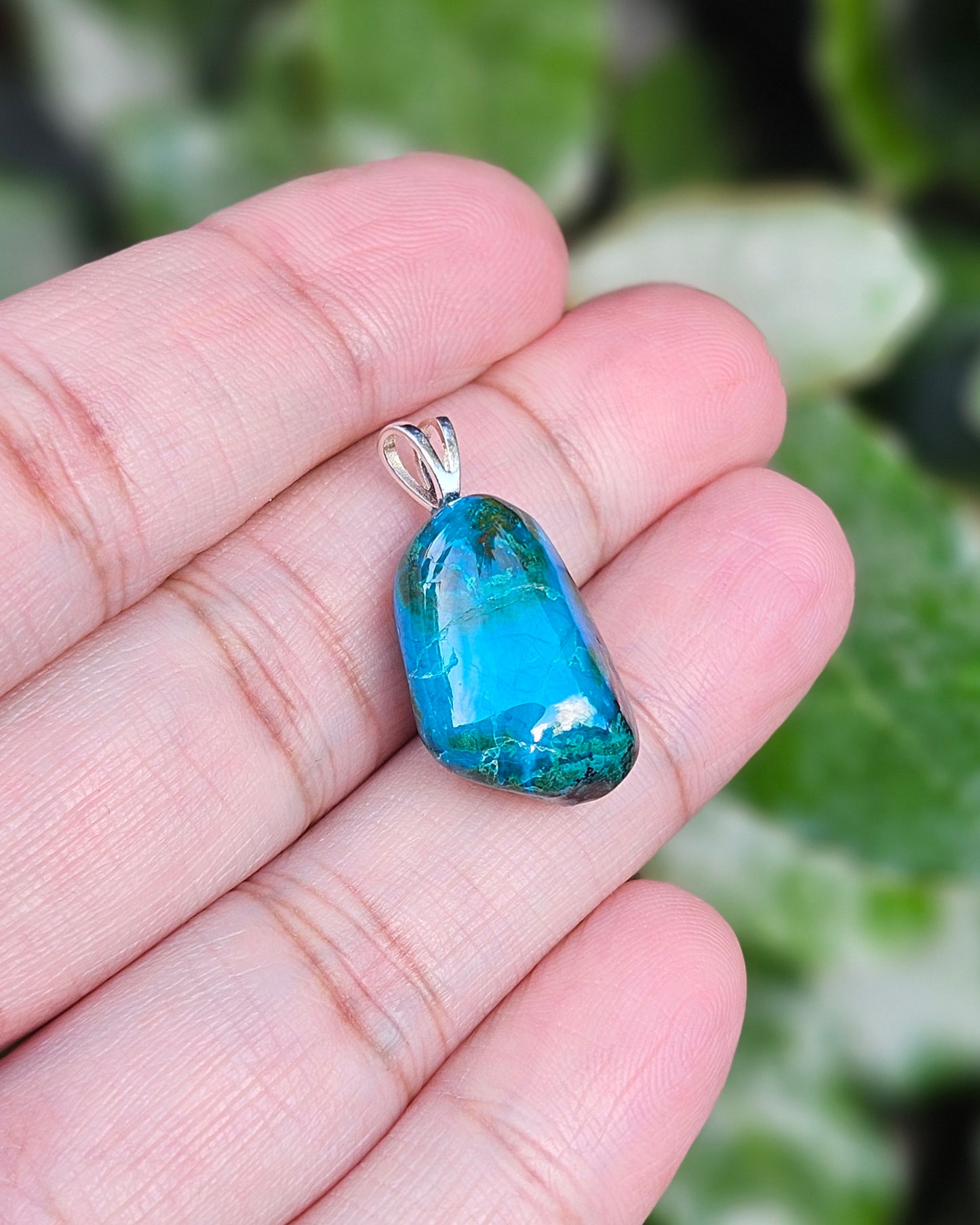 Freeform Chrysocolla Pendant Djarro