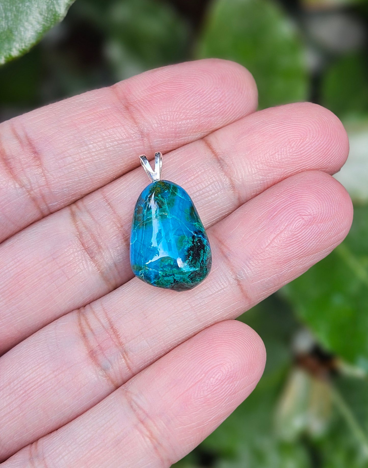 Freeform Chrysocolla Pendant Djarro