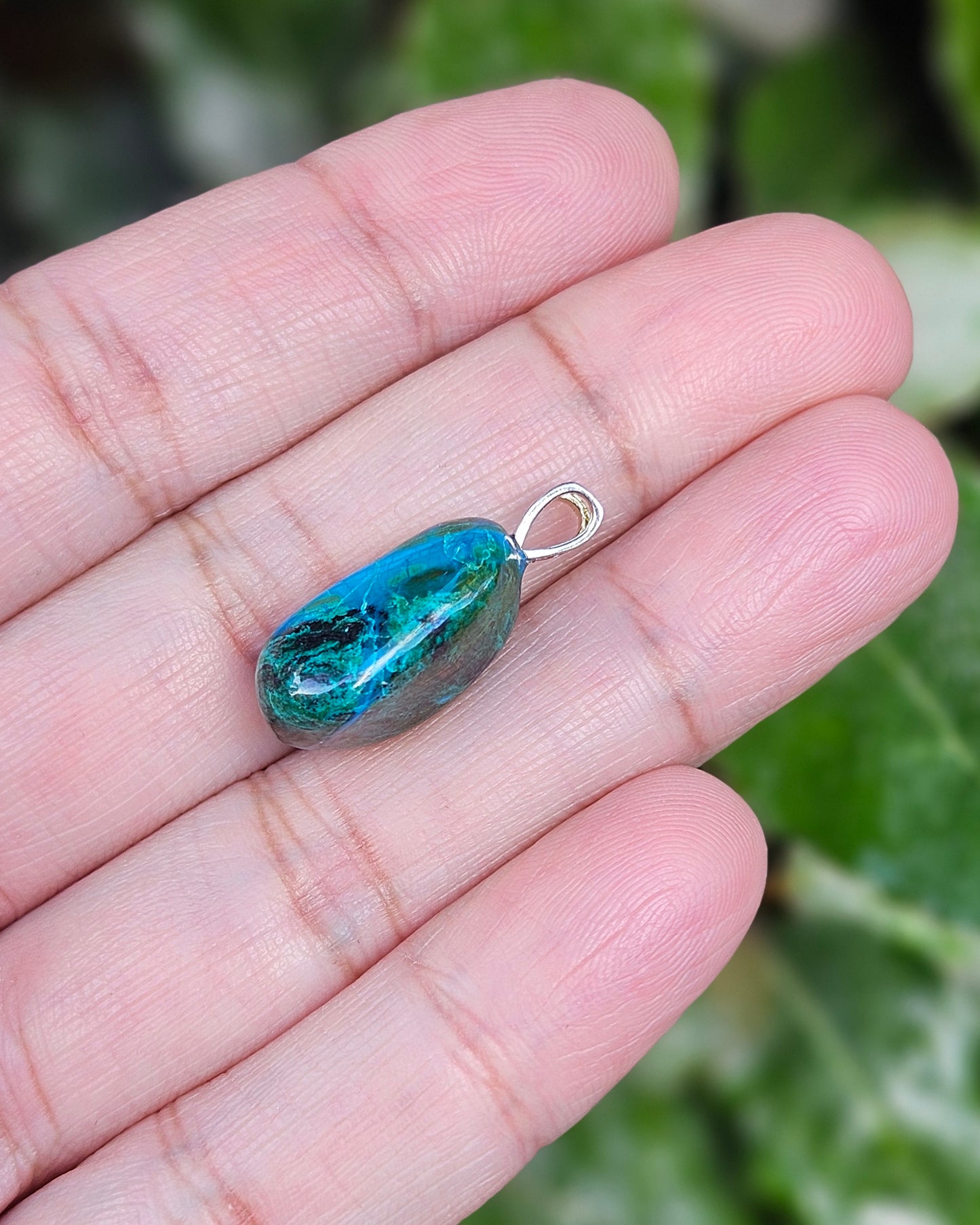 Freeform Chrysocolla Pendant Djarro