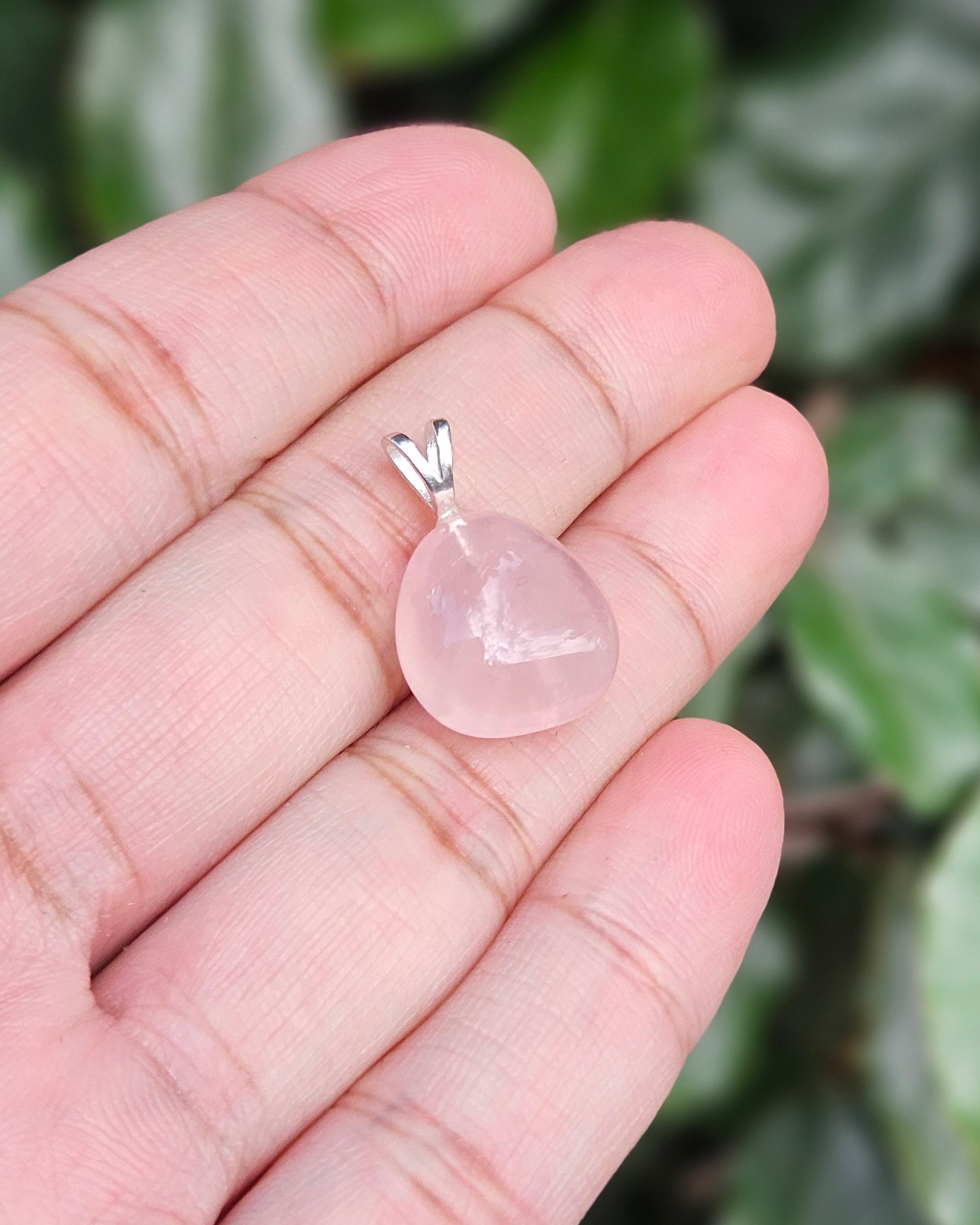 Freeform Rose Quartz Pendant Joji