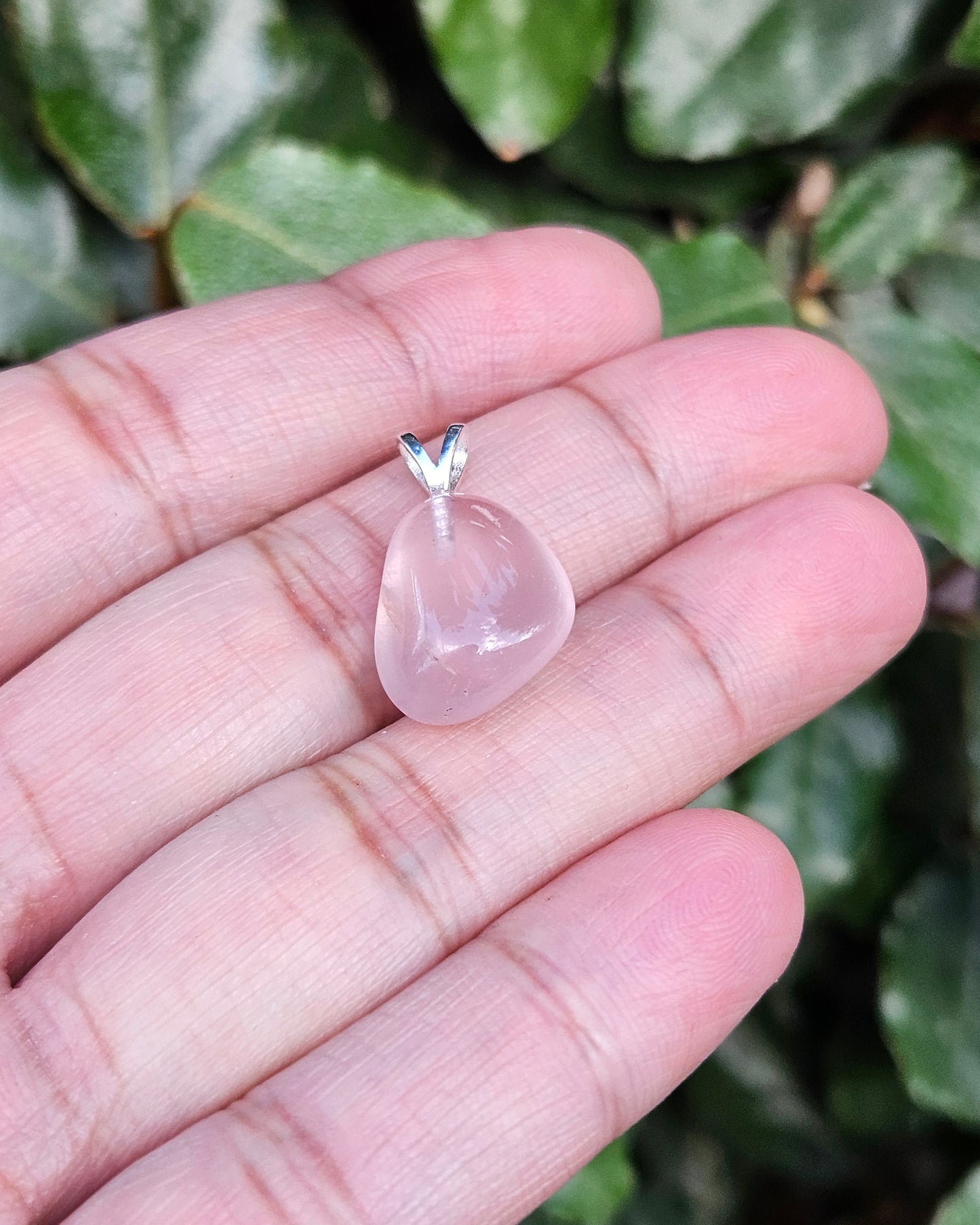Freeform Rose Quartz Pendant Miki