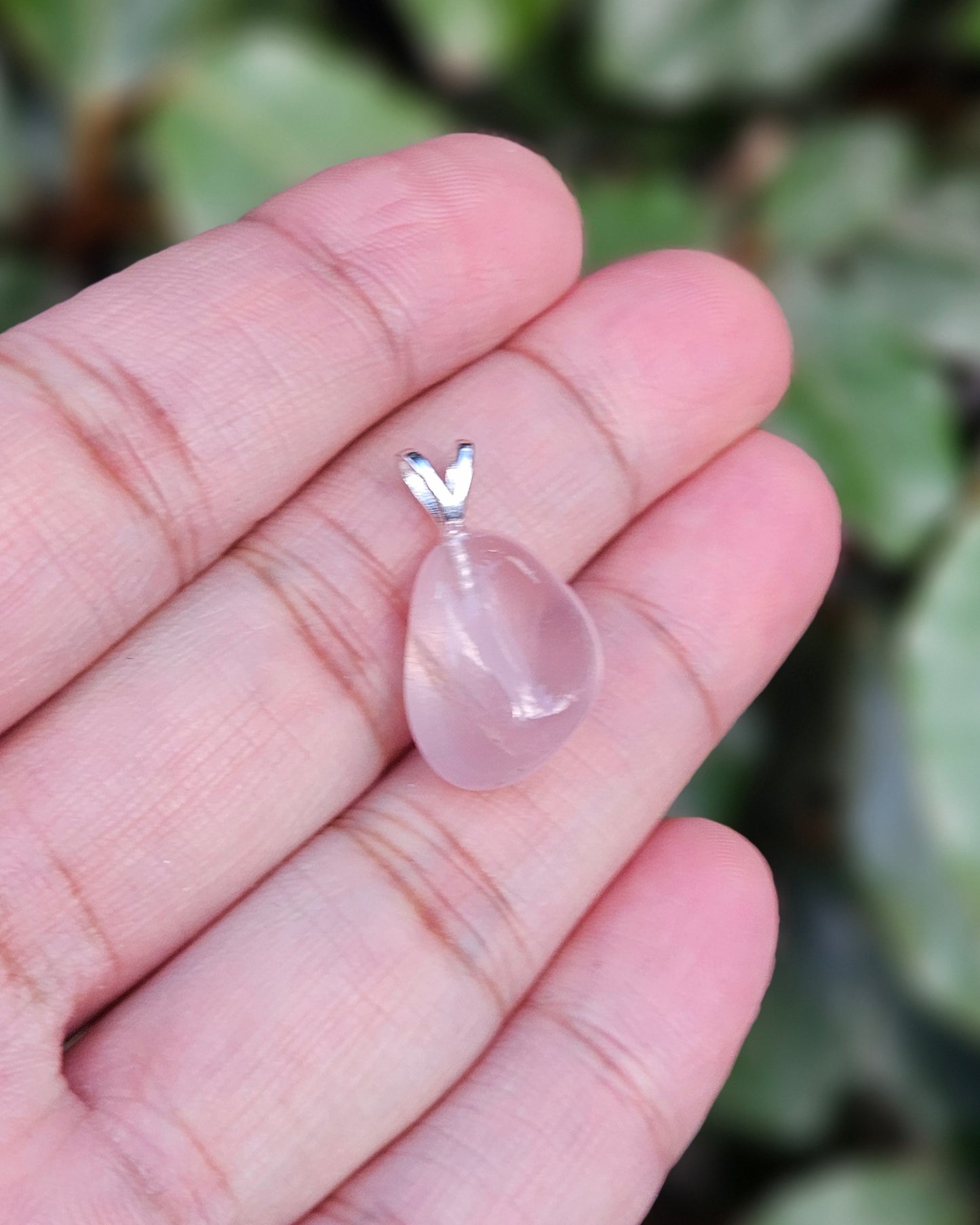 Freeform Rose Quartz Pendant Miki
