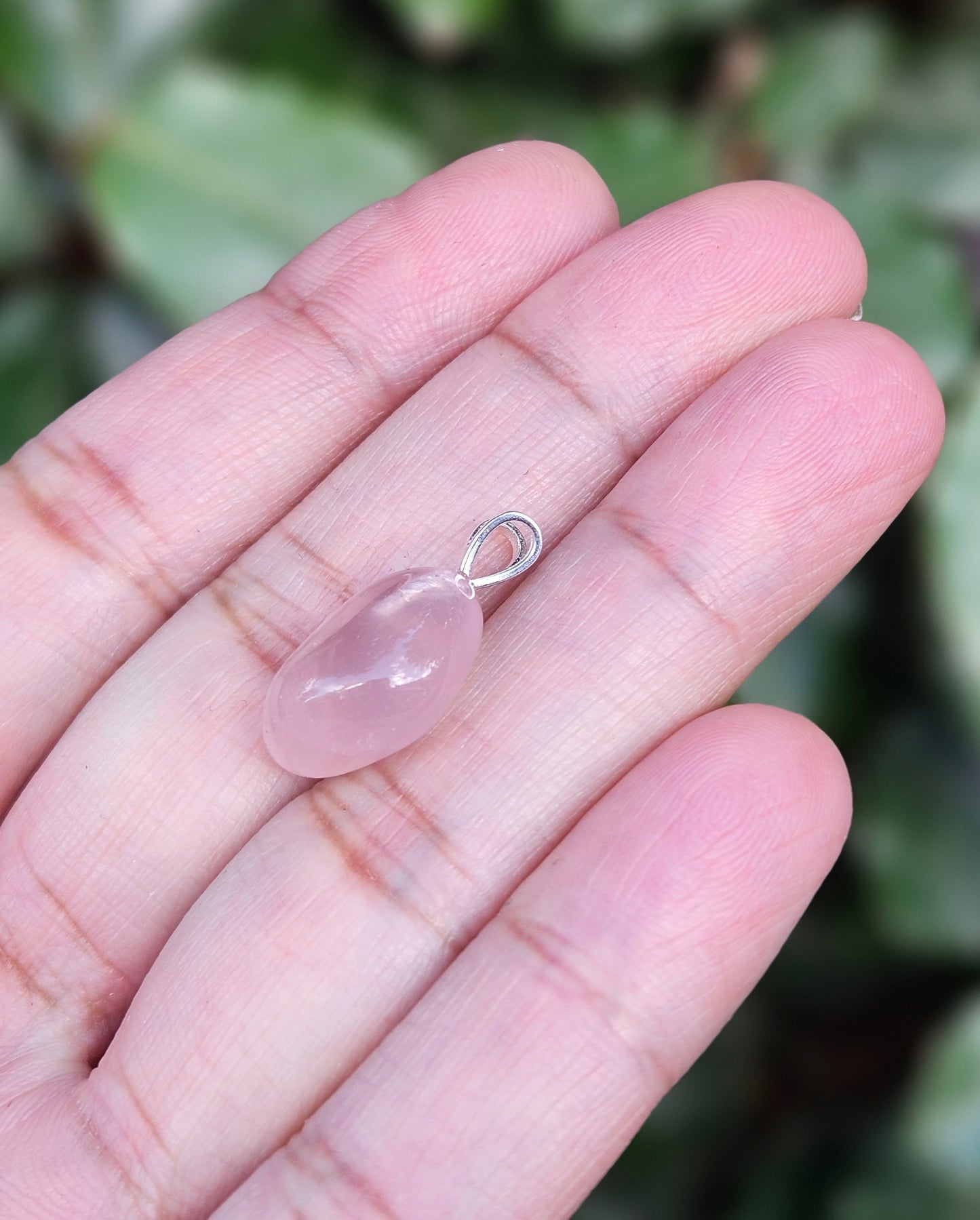 Freeform Rose Quartz Pendant Miki