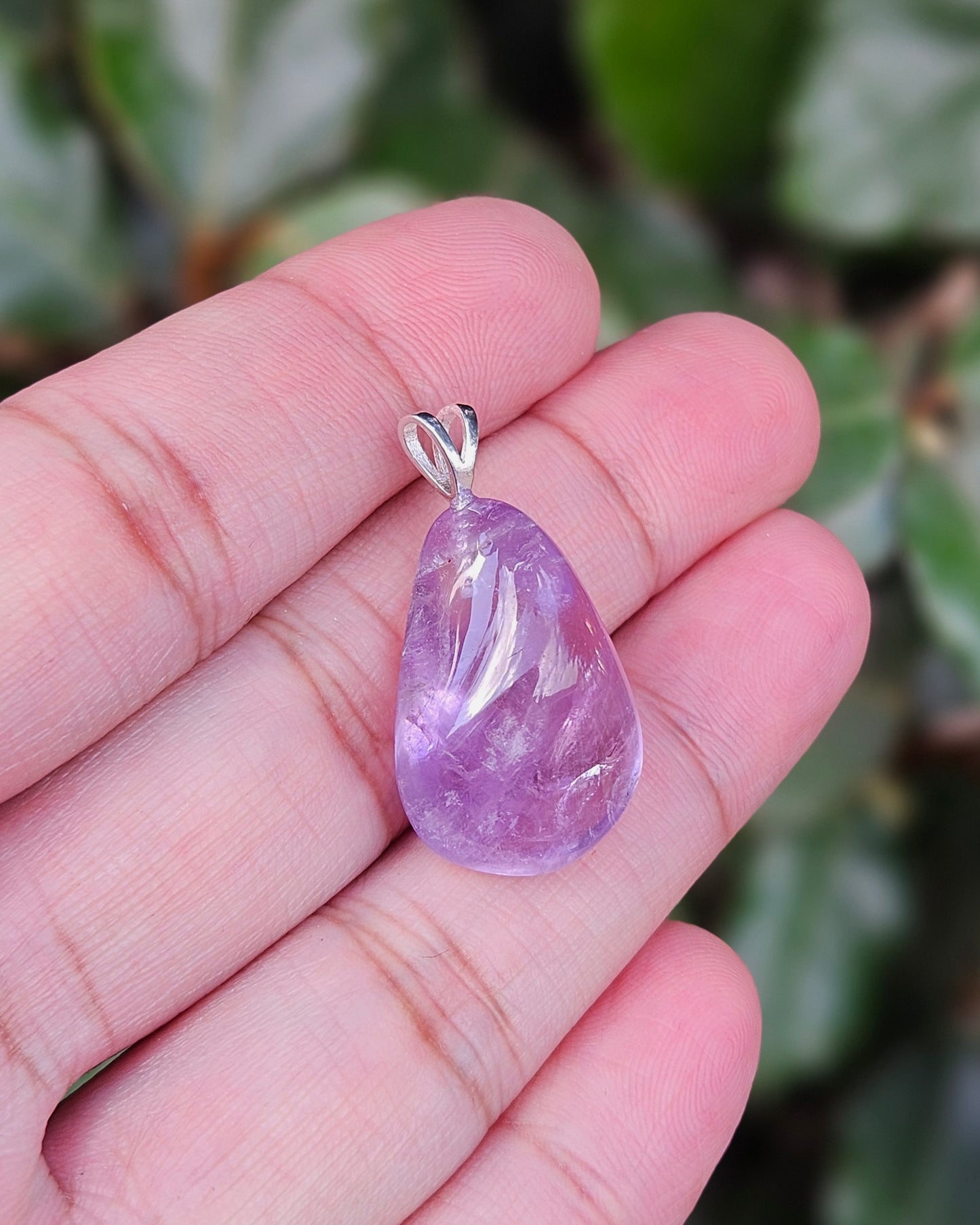 Freeform Amethyst Pendant Yume