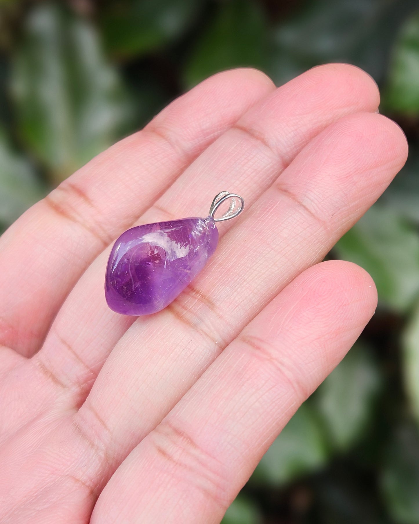 Freeform Amethyst Pendant Reiko