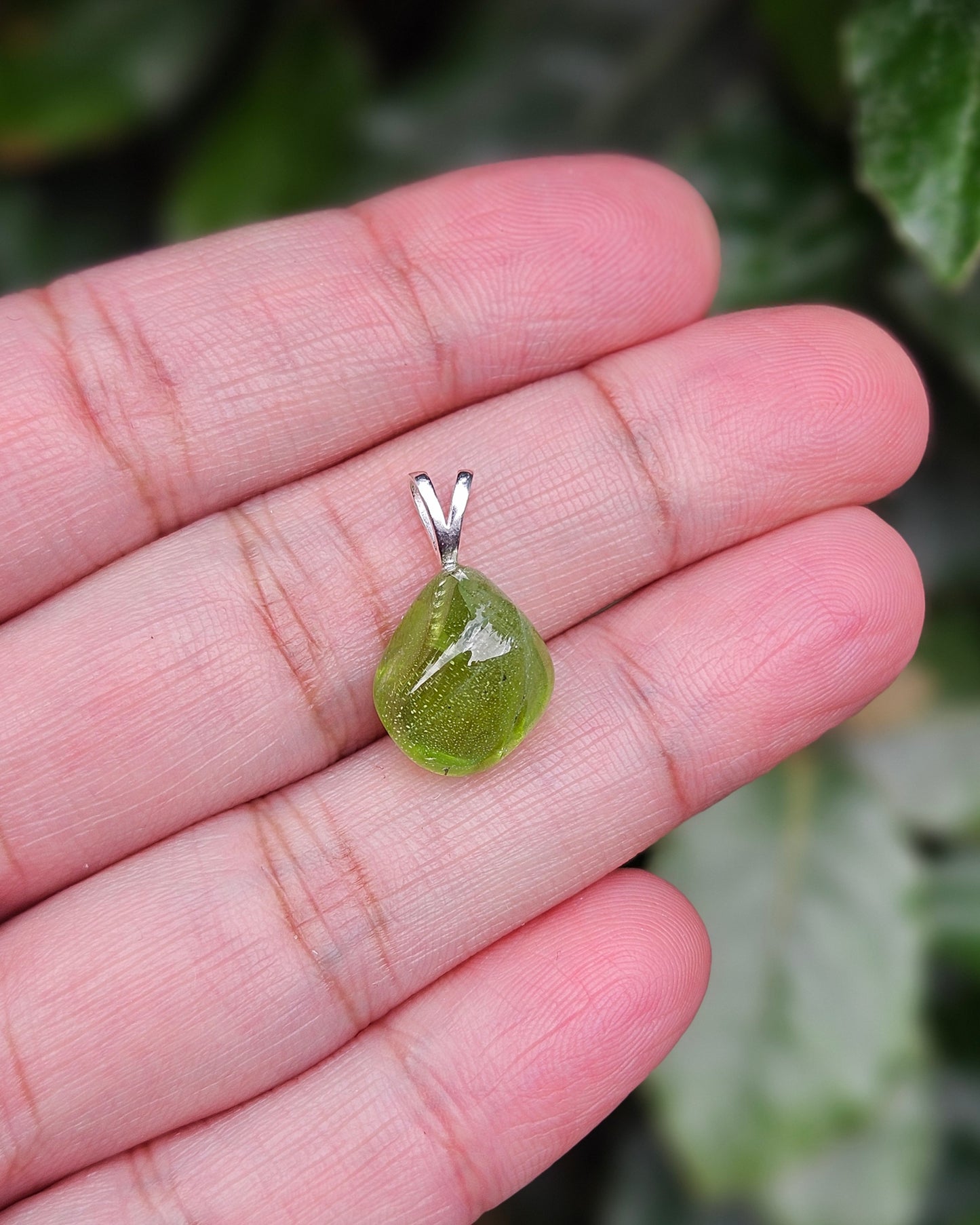 Freeform Peridot Pendant Saga