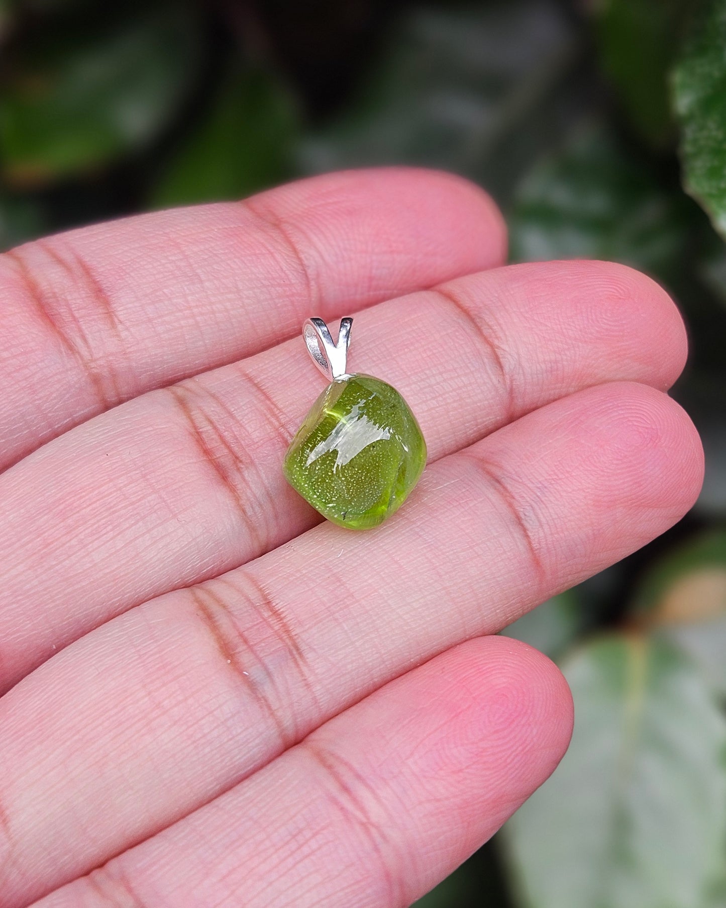 Freeform Peridot Pendant Saga