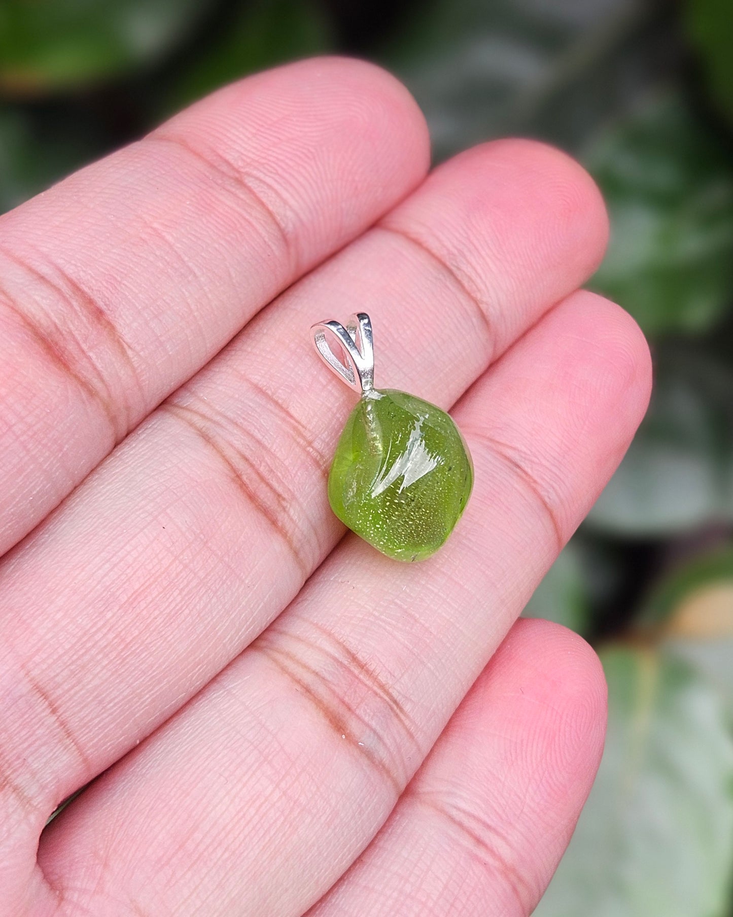 Freeform Peridot Pendant Saga