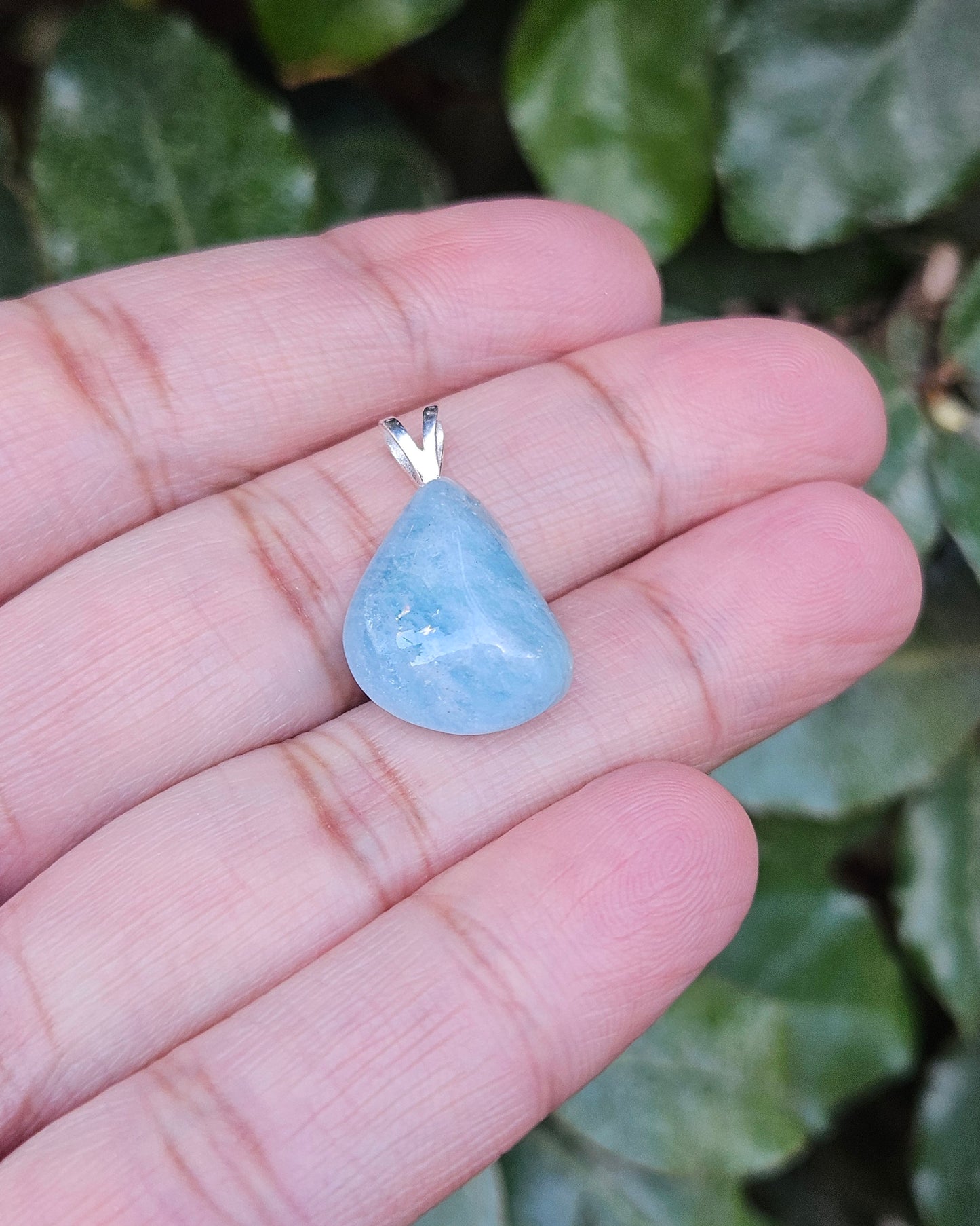 Freeform Aquamarine Pendant Serenity