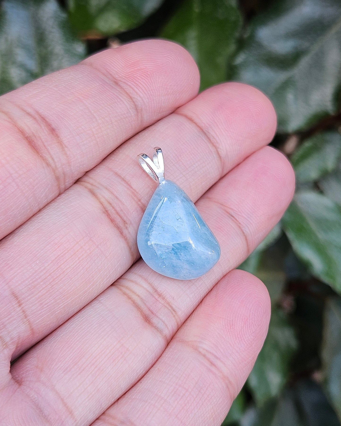 Freeform Aquamarine Pendant Serenity